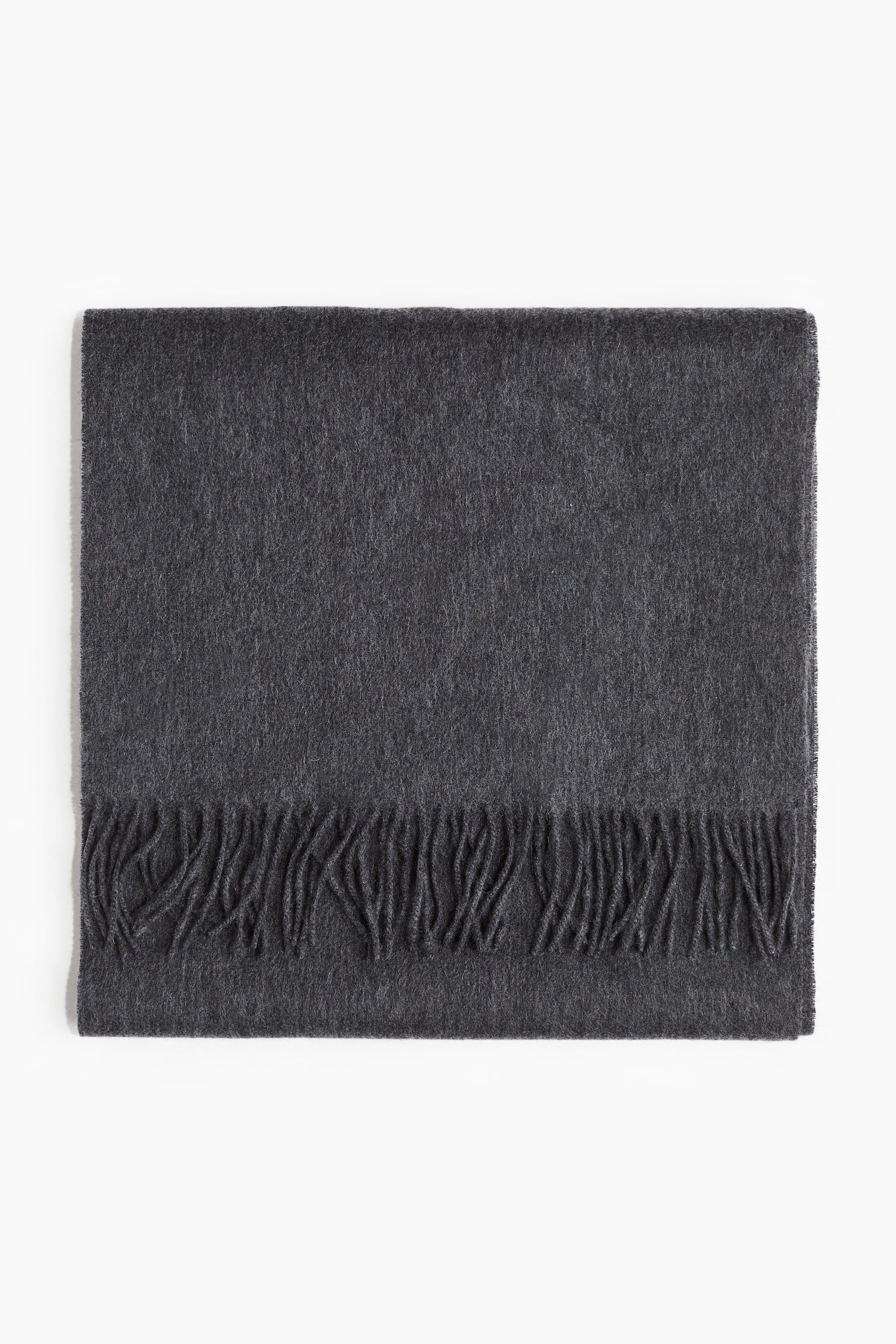 Cashmere scarf - Dark grey/Black/Grey/Dark beige - 1