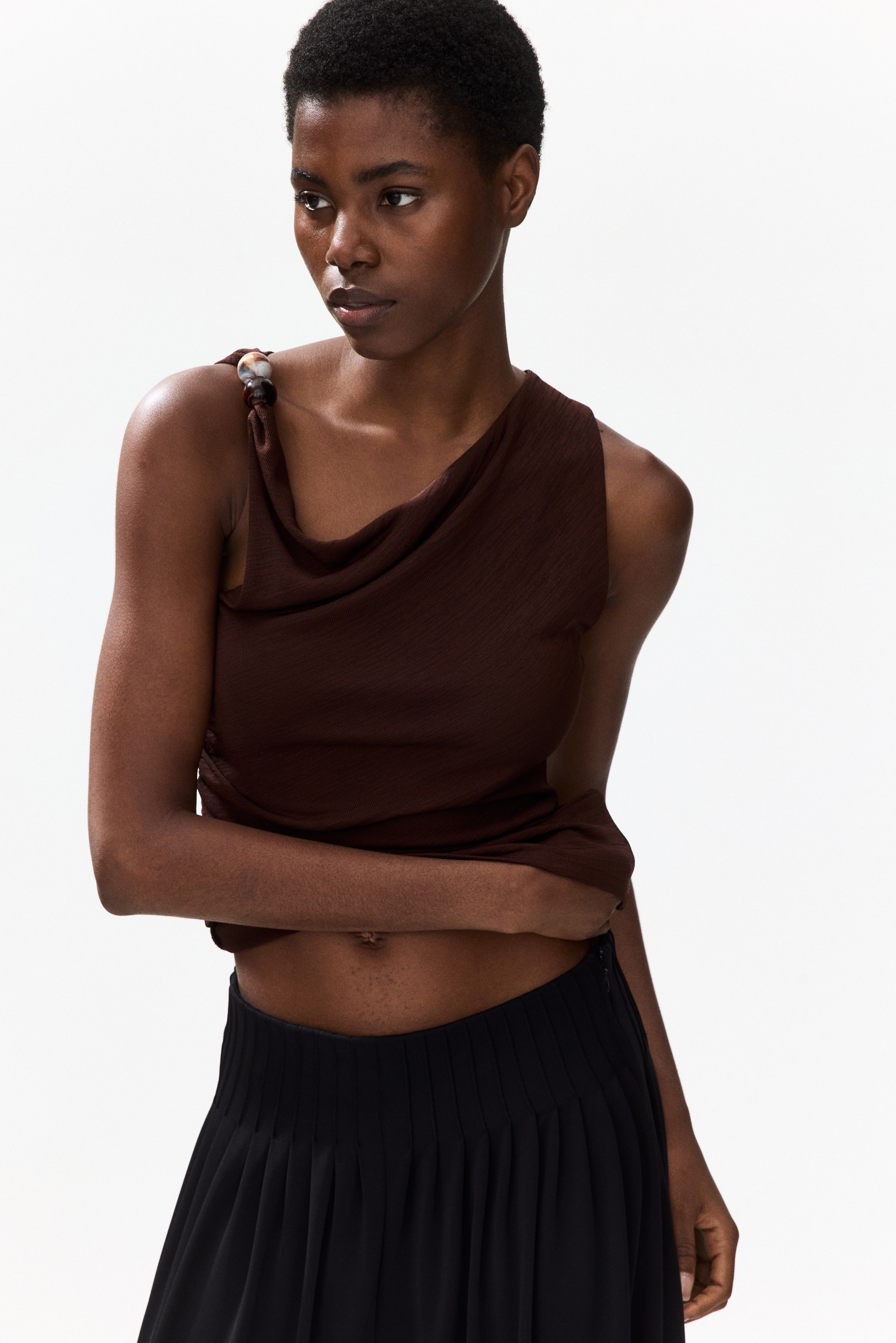 Draped Tops | Halter, Long-Sleeve, Gathered & More | H&M US