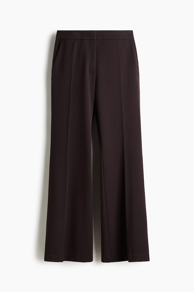Flared Dress Pants - Dark brown/Dark dusty green/Black/Charcoal gray/Brown - 1