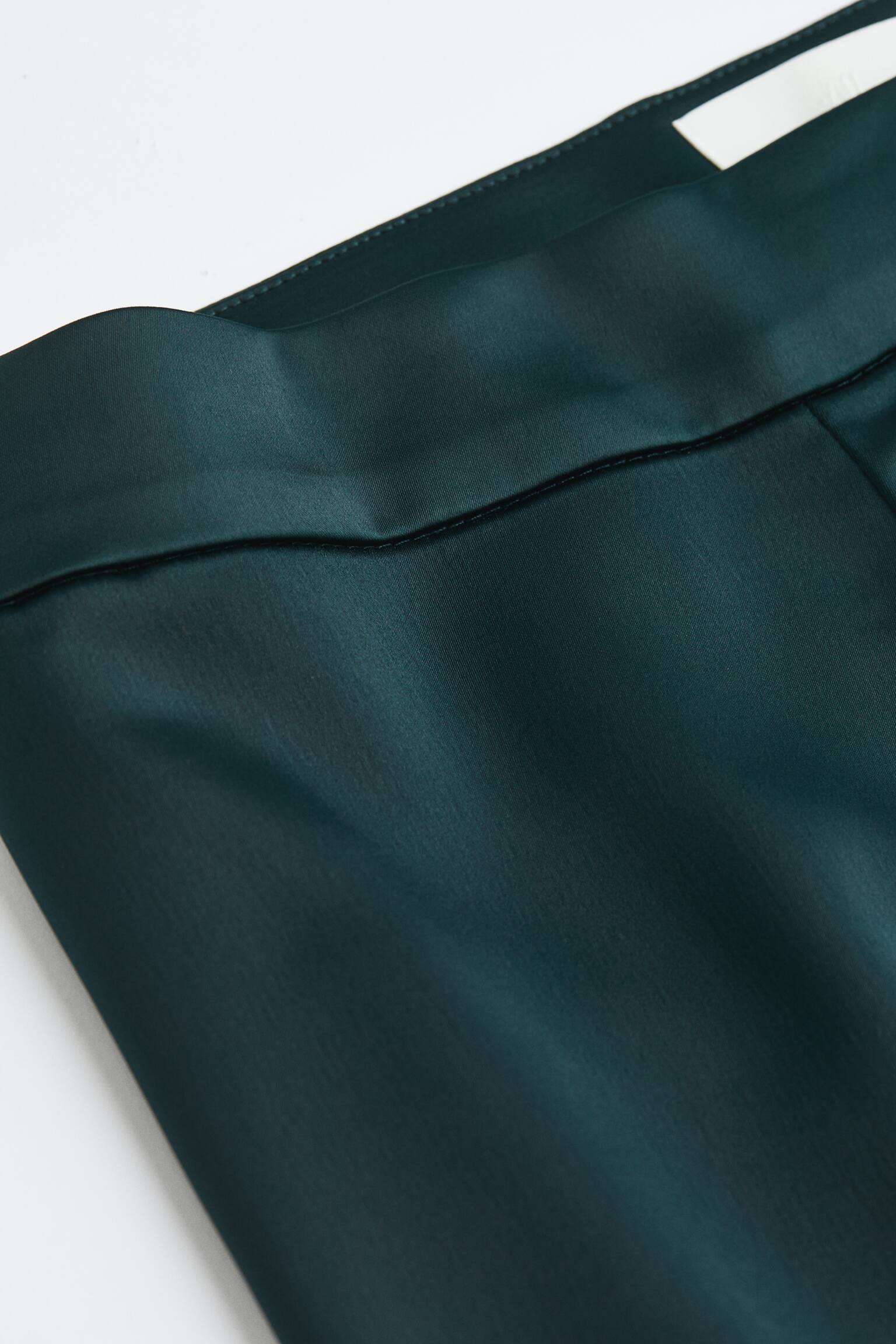 Satin Pants - Dark green/Black - 2