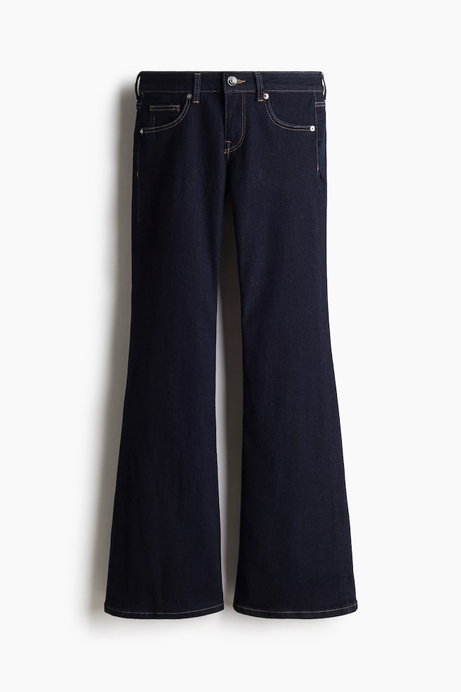 Low Rise Flared Leg Jeans - Dark denim blue/Washed gray/Denim blue/Light denim blue/Dark denim blue/Dark denim blue/Denim gray/Black/washed/Dark gray/leopard print - 1
