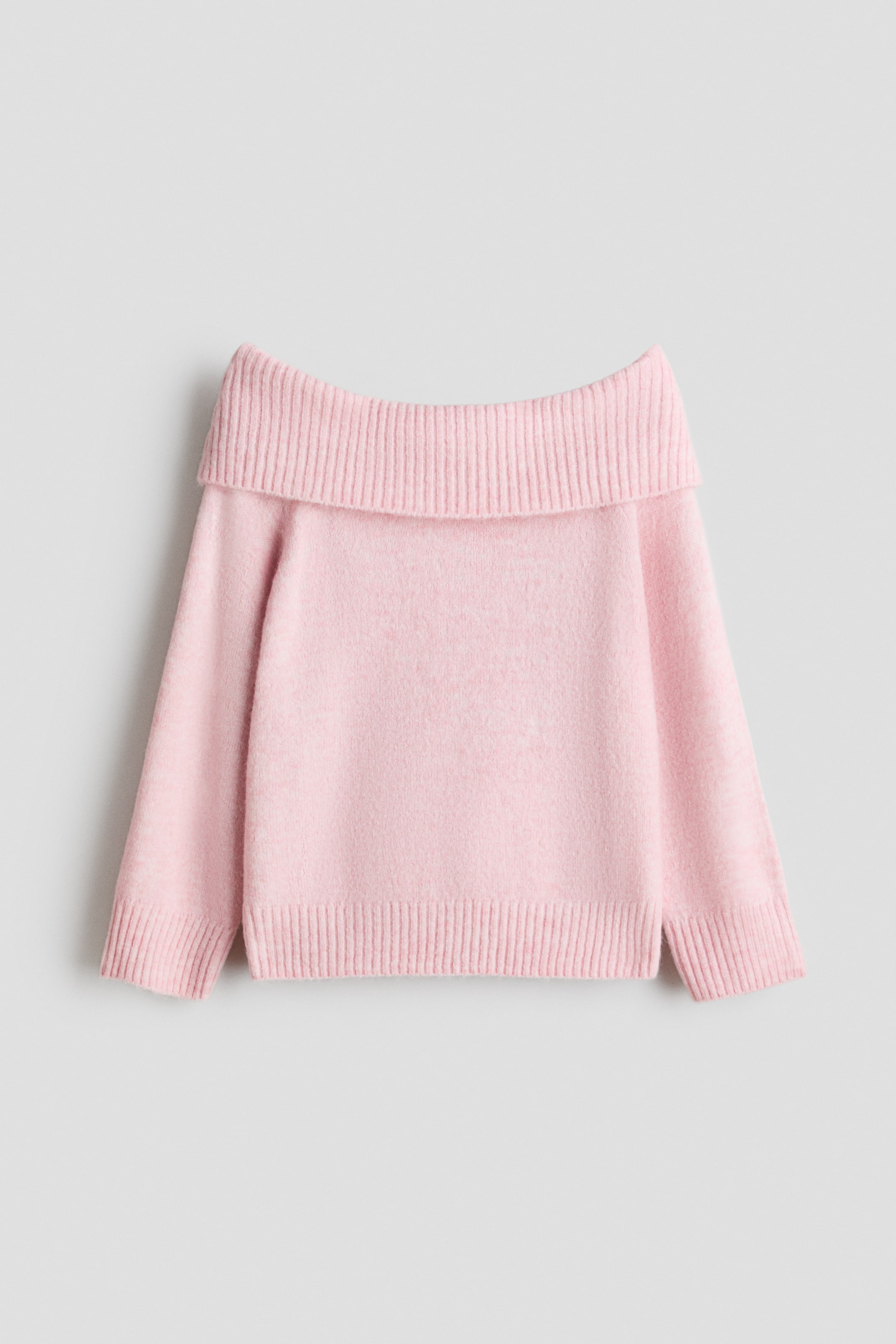 View larger image: Off-the-shoulder jumper - Light pink - Kids | H&M GB 1