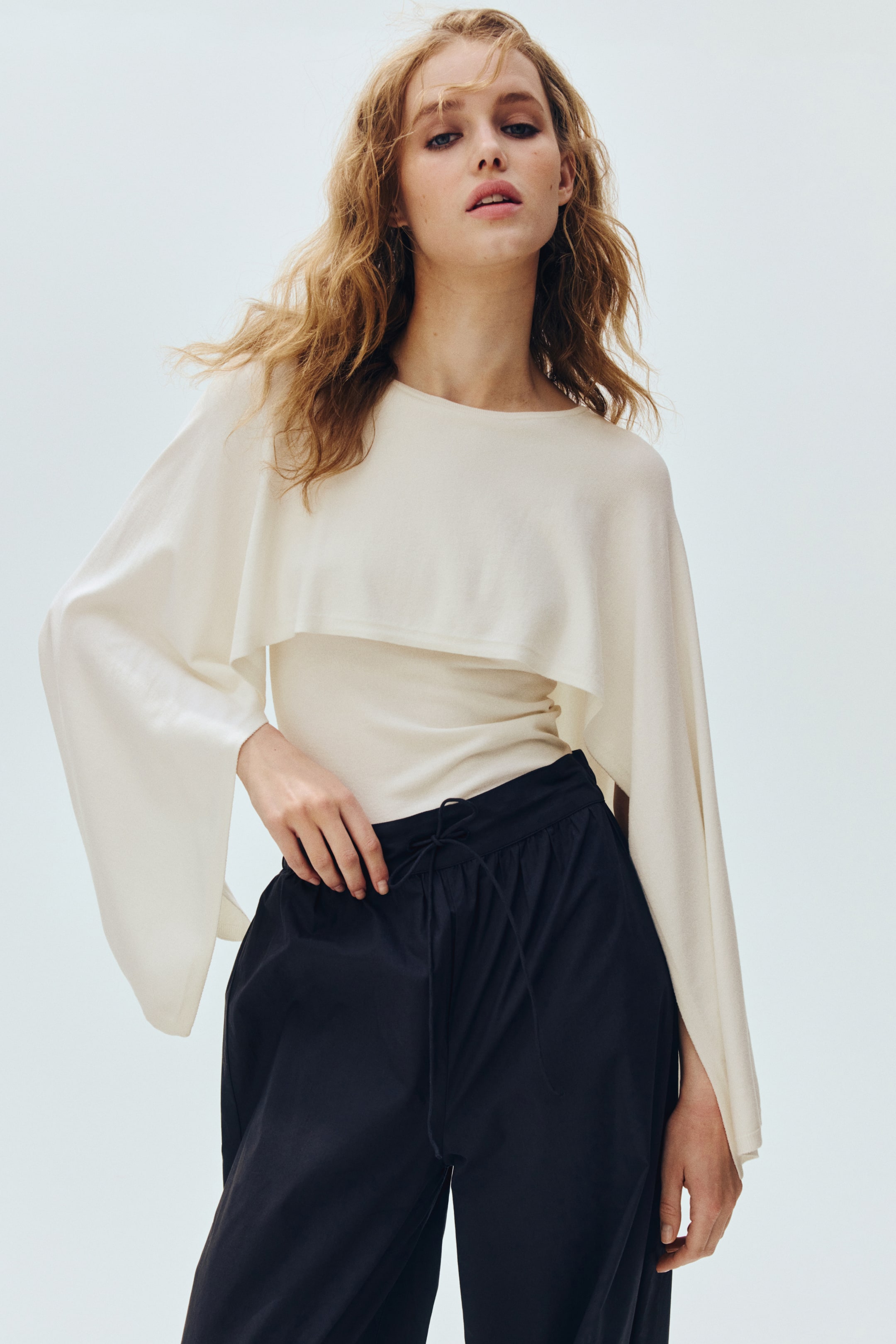 View larger image: Cape-look top - Cream - Ladies | H&M 1