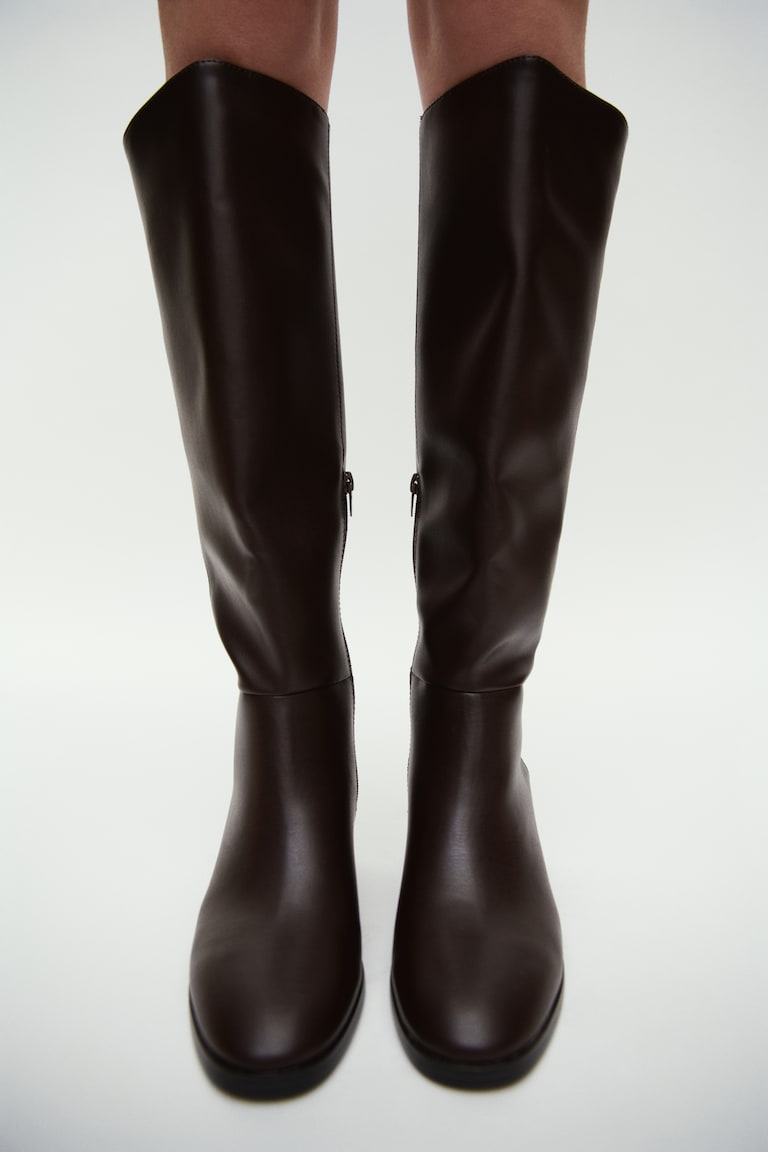 Women's Dark brown Knee-High Boots H&M CA