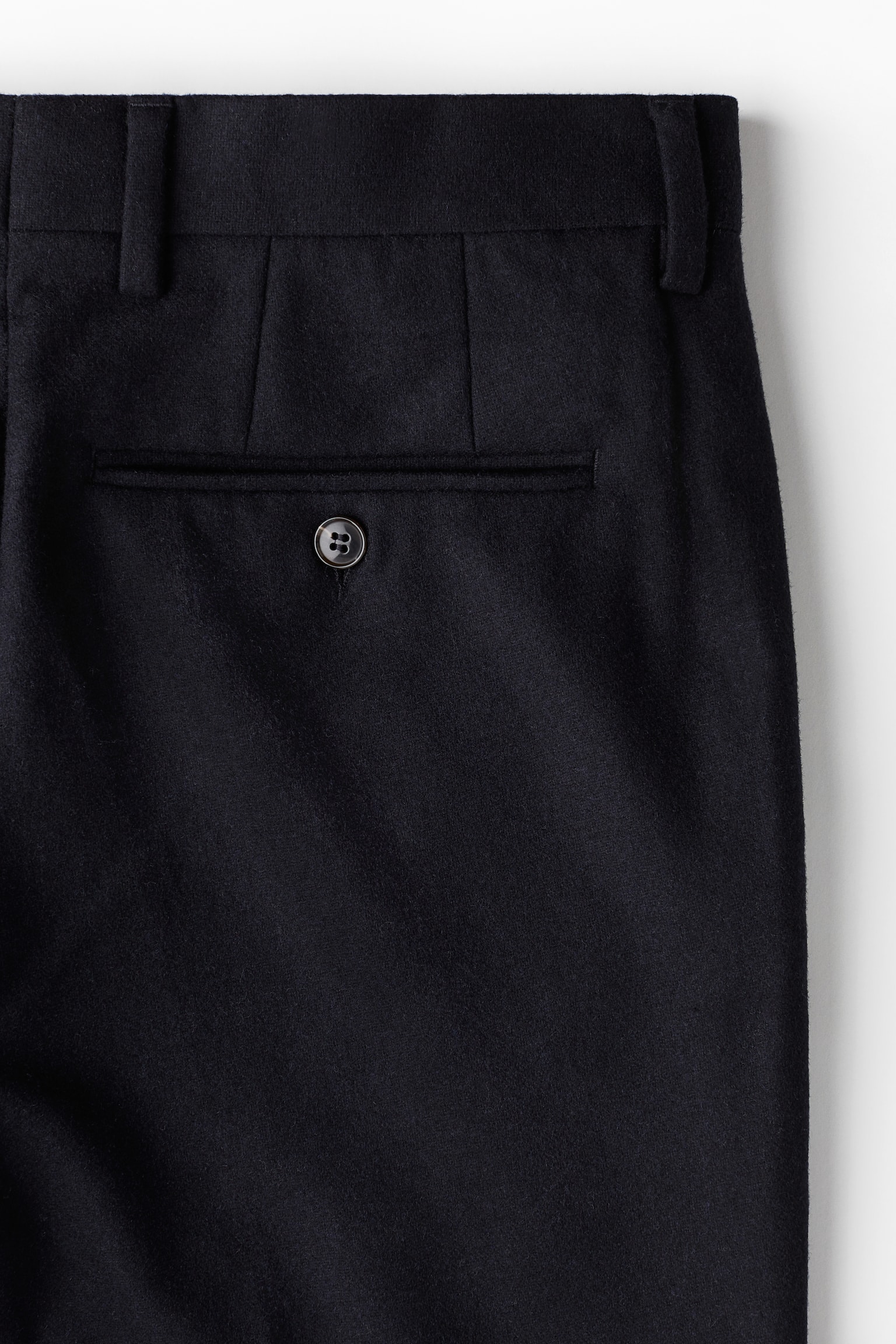 Slim Fit Wool-blend trousers - ダークブルー/ブラウン/ダークグレー - 4