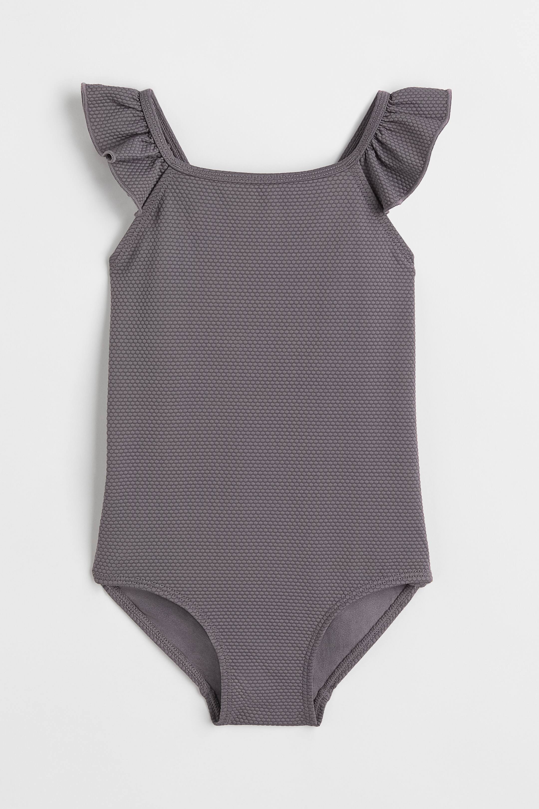 Se større billede: Flæsebadedragt - Mørkegrå - BØRN | H&M DK 1