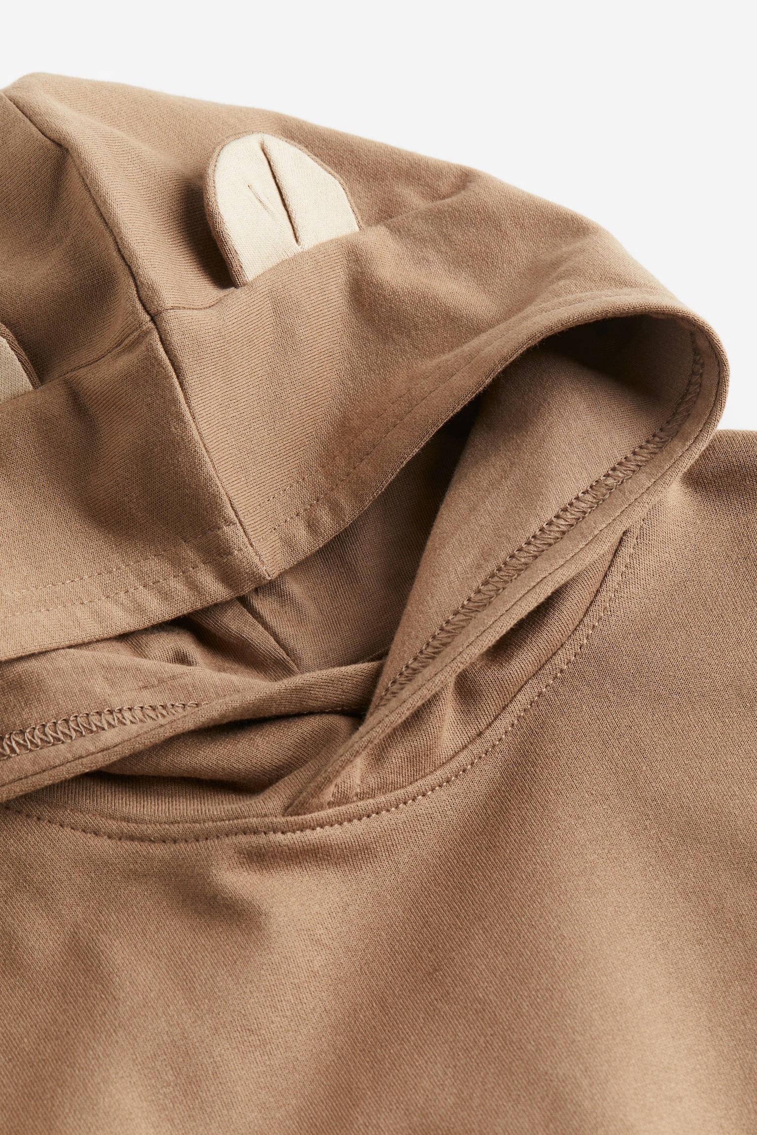 Block-coloured hoodie - Light brown/Beige/Block-coloured - 2