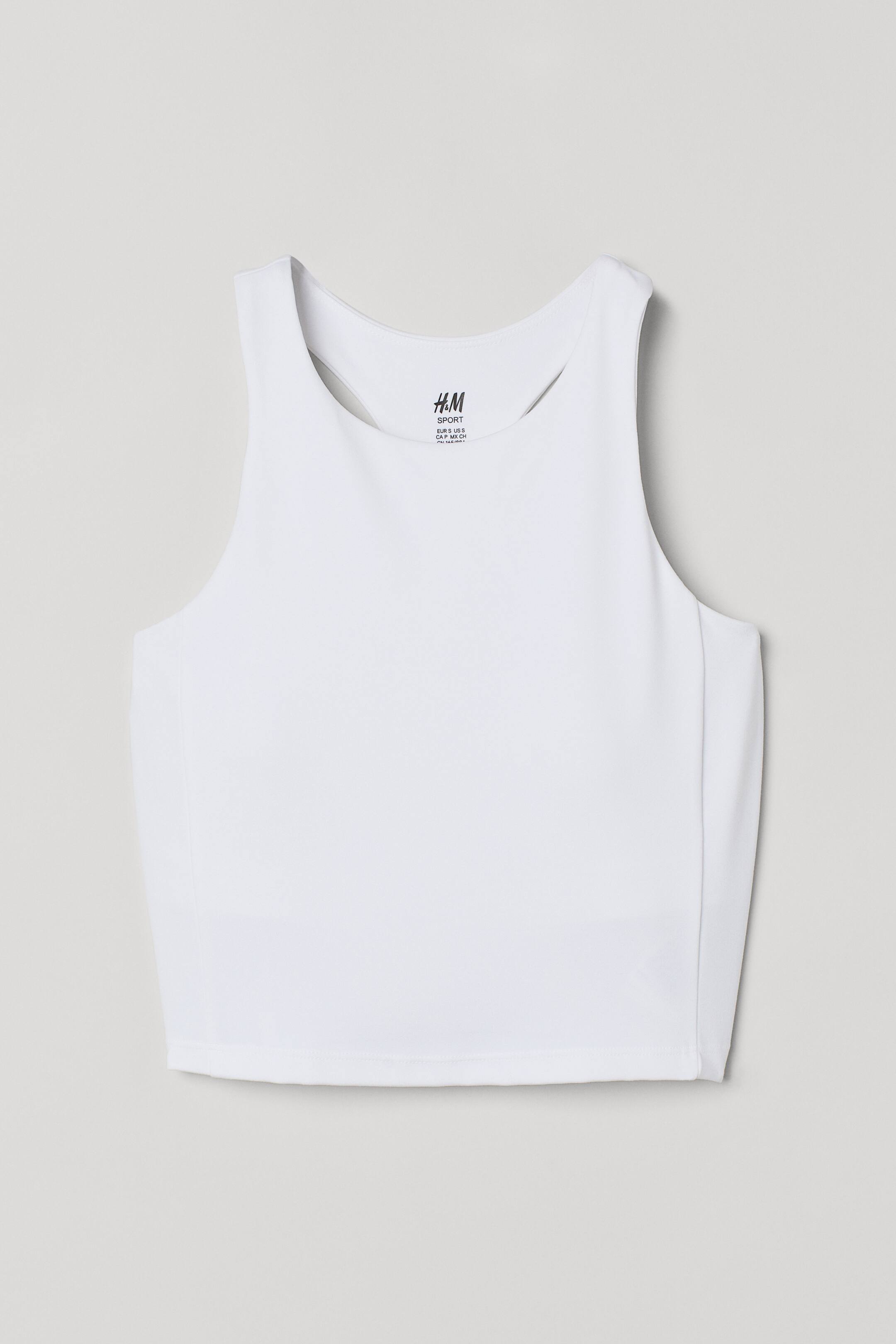 Vis større bilde: Treningstopp med BH - Hvit - DAME | H&M NO 1