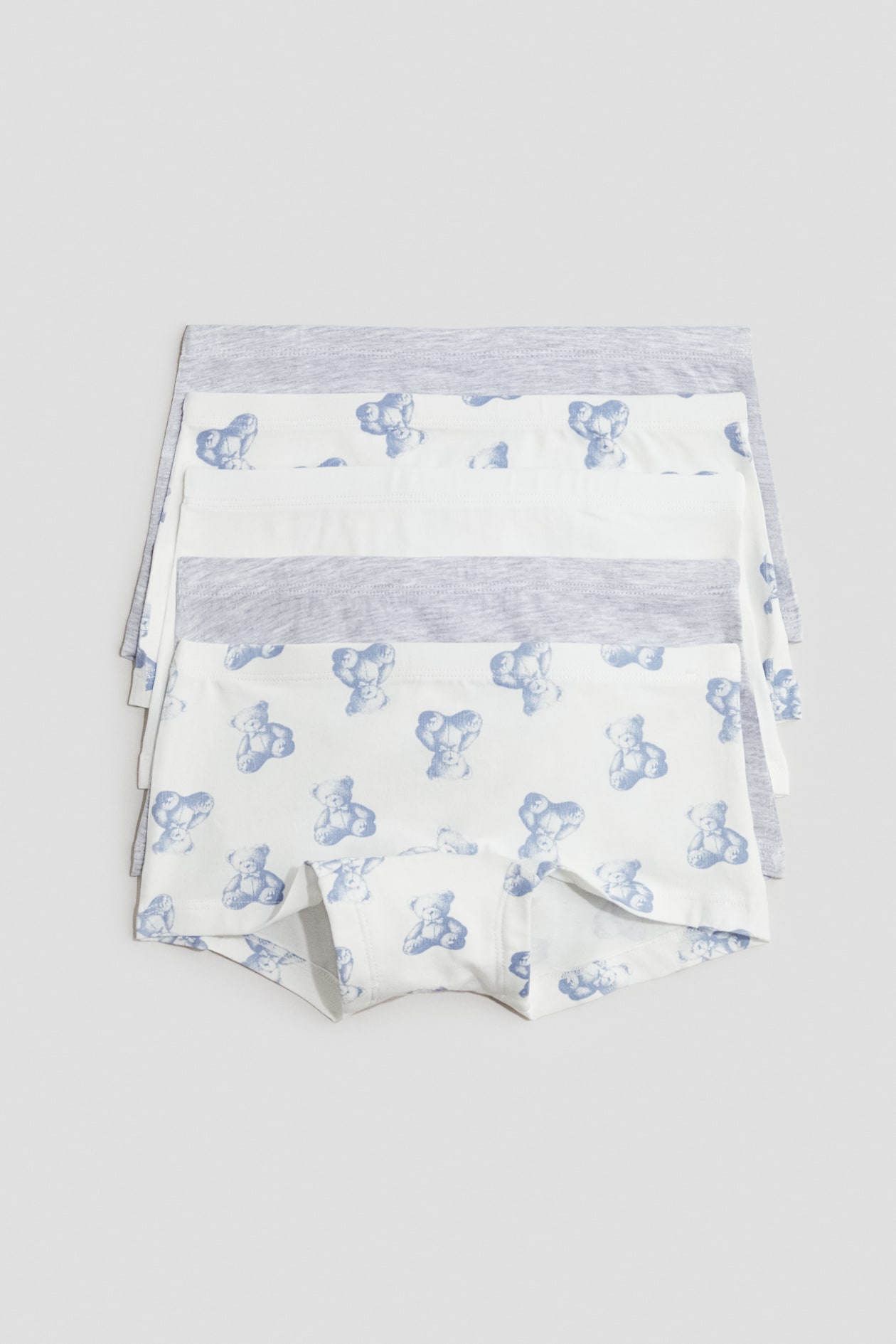 Grey melange/Teddy bears 5-pack cotton boxers for kids | H&M IE