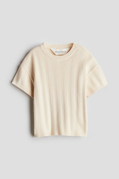 リブニットTシャツ