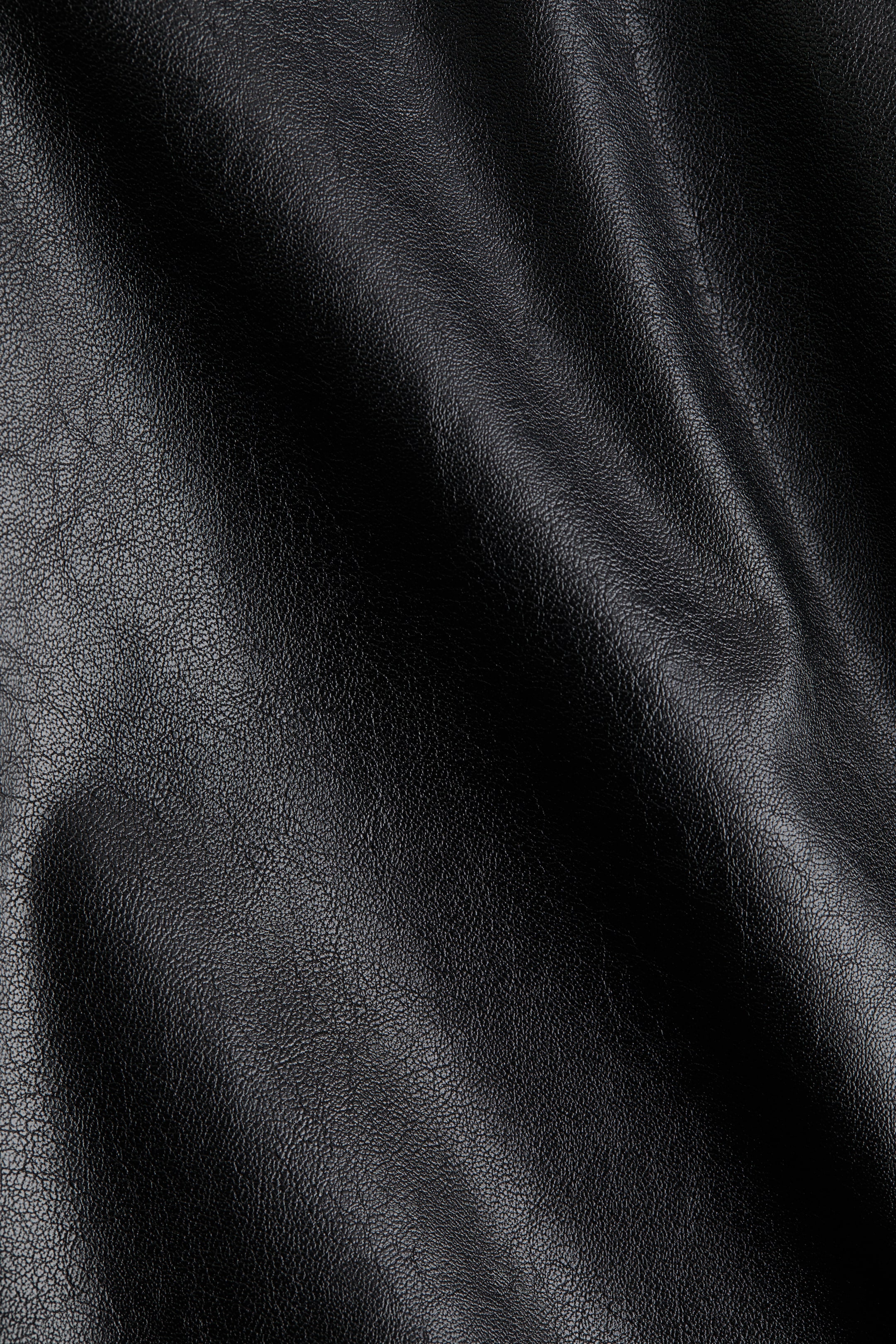 Coated Barrel-Leg Pants