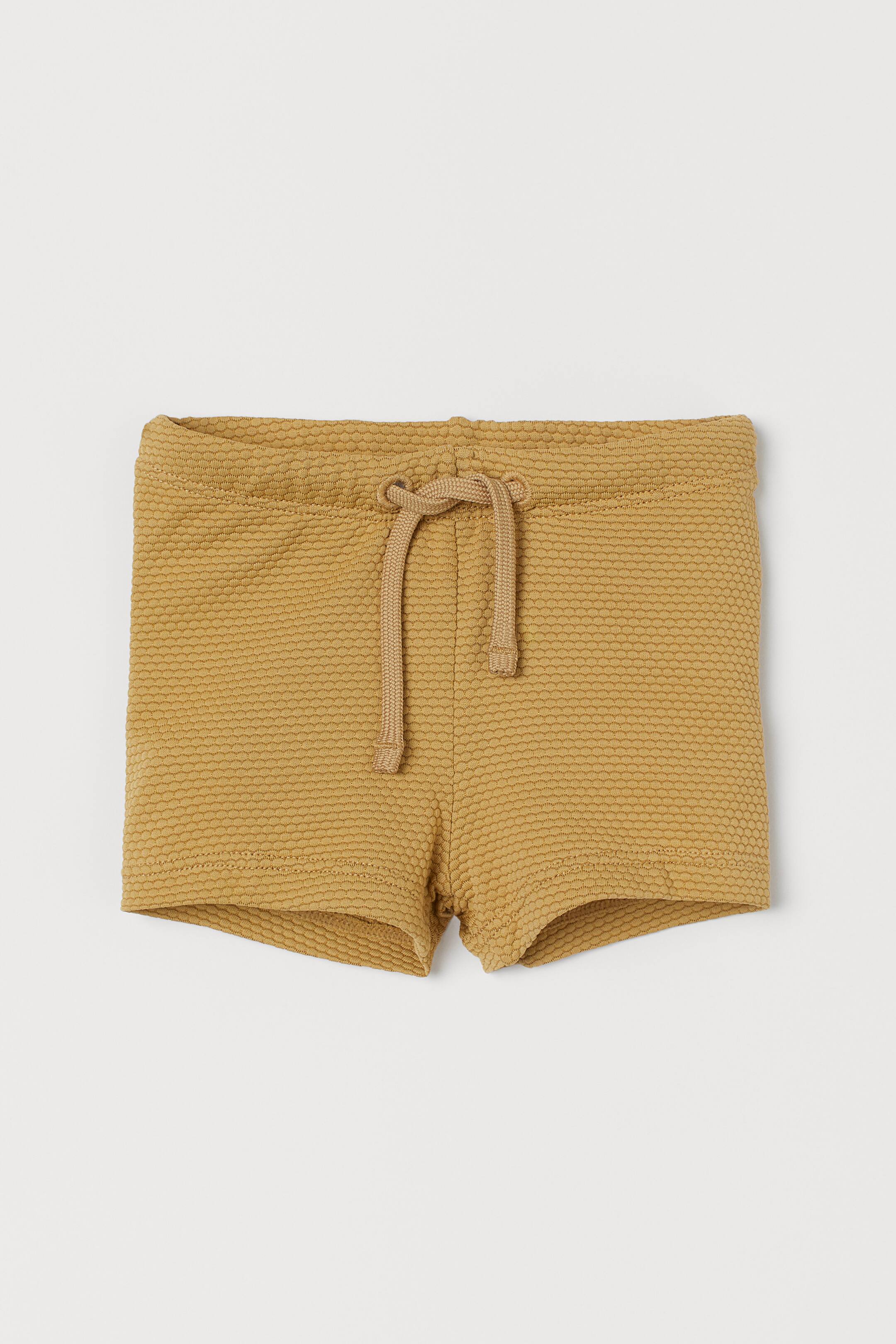 View larger image: Textured swimming trunks - Yellow-beige - Kids | H&M GB 1