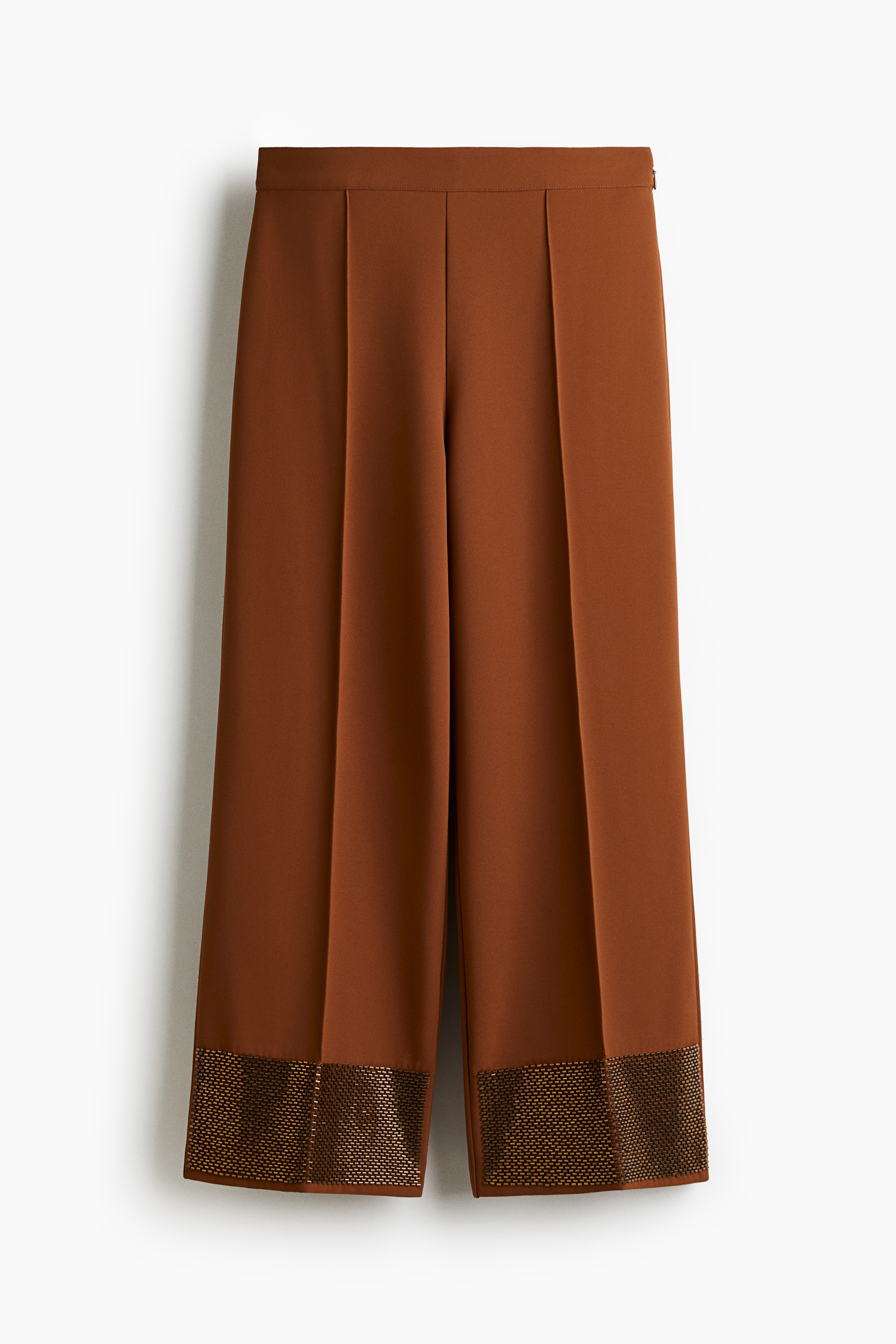 Bead-embellished trousers