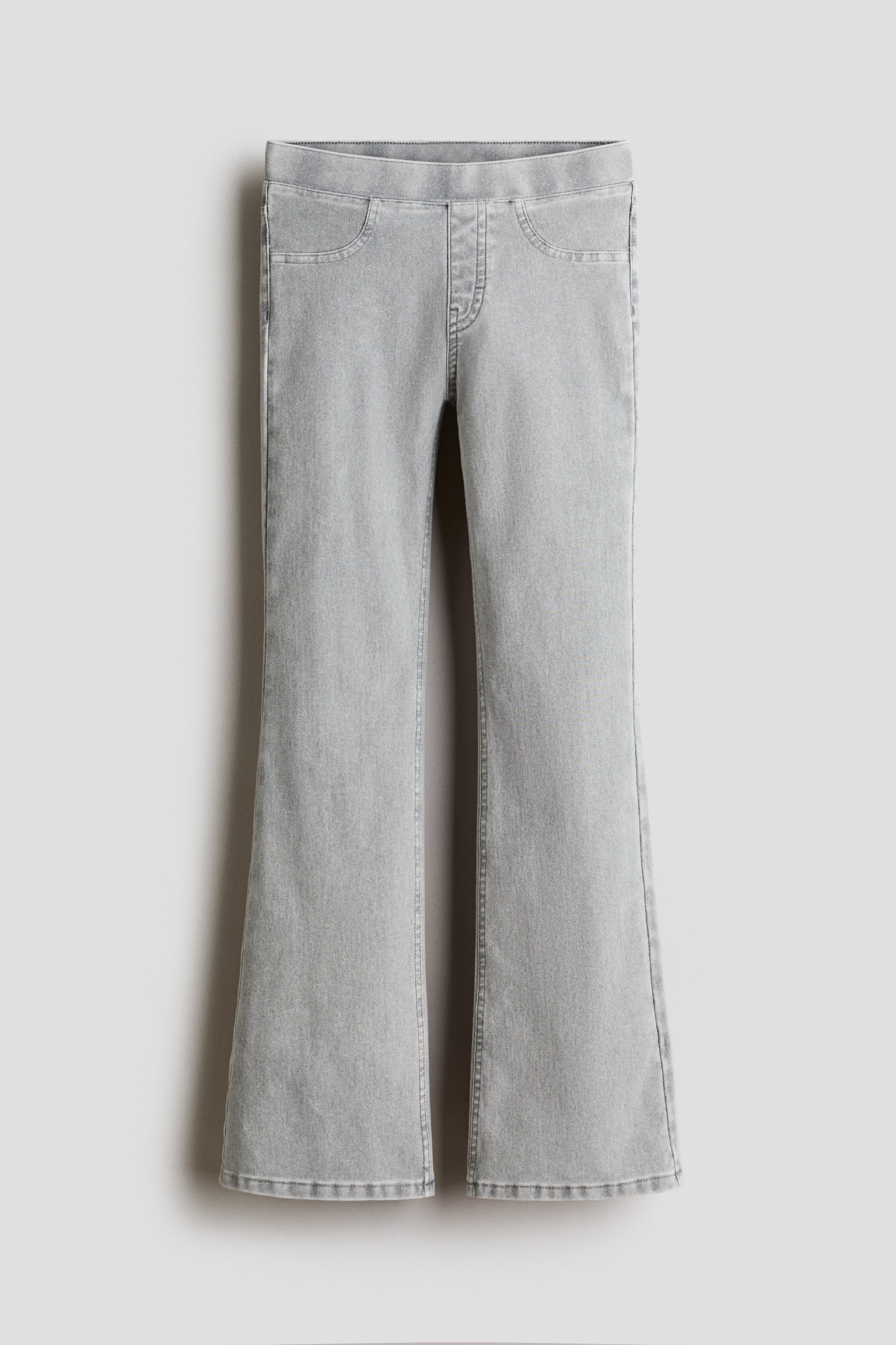 Jeggings acampanados en denim - Gris denim claro - 1