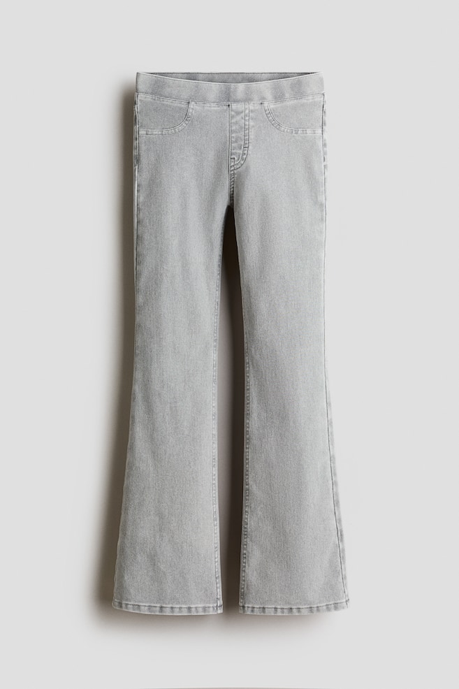 Denim-look flared jeggings - Light denim grey/Dusty green/Dark denim blue/Light denim blue - 1