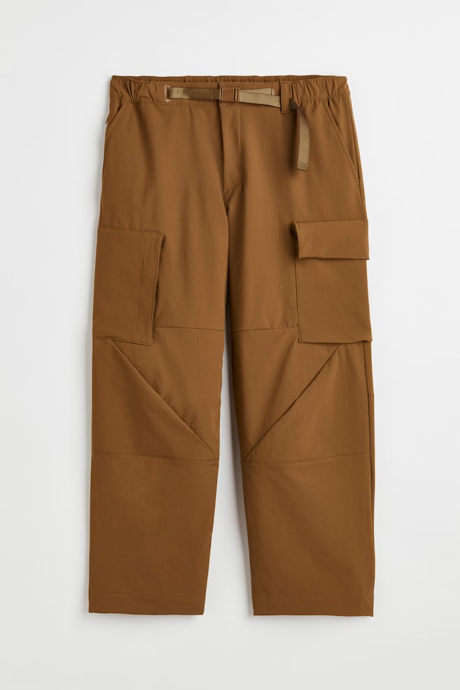 Loose Fit Water-repellent outdoor trousers - Brown - 1
