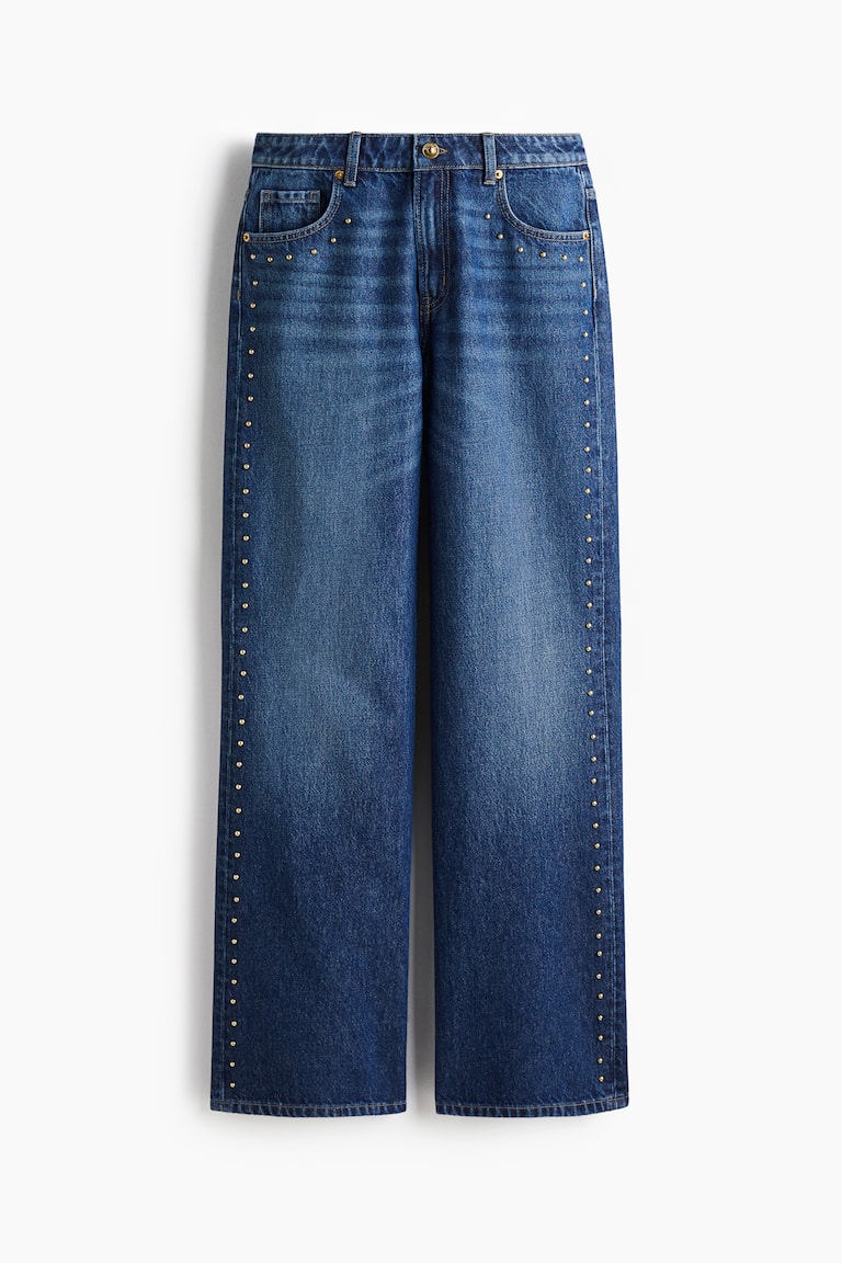 Wide High Studded jeans