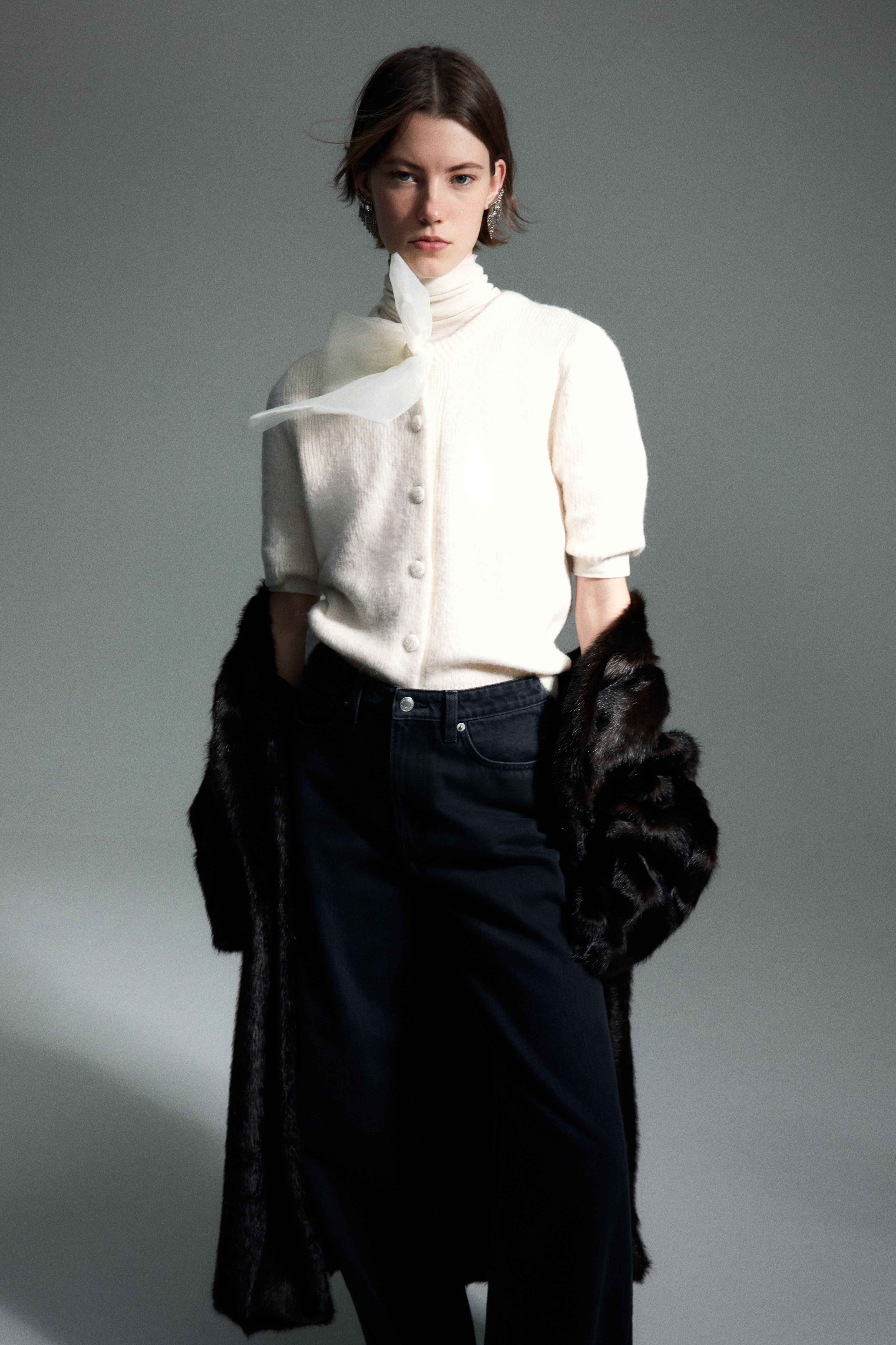 Chandail en tricot avec boucle