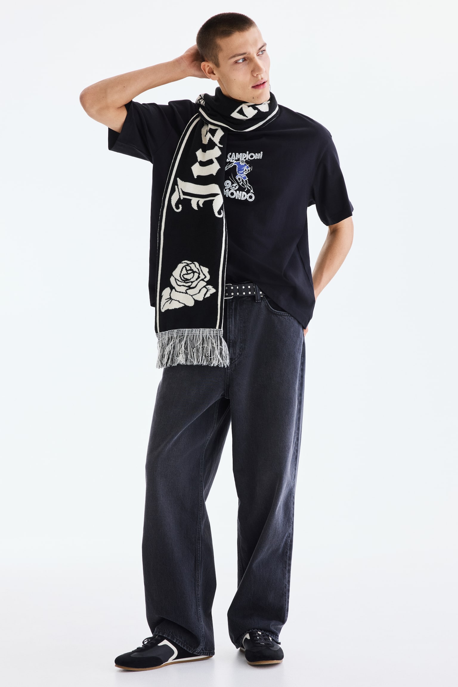 Loose Fit Printed T-shirt - Black/Campioni Del Mondo/Black/Keep the wild/White/Landry's/White/Flowever/White/Red Rock/Black/Brooklyn/Blue/San Diego/Khaki green/Adapt/Brown/Street hoops/Black/Trust yourself/Black/Phys. Ed. Class/Brown/Adapt/White/Next level ready/Turquoise/Emotional currents/Plum/Handle With Care/Navy blue/Not All Things Lost/Light blue/Wickford Hills - 1