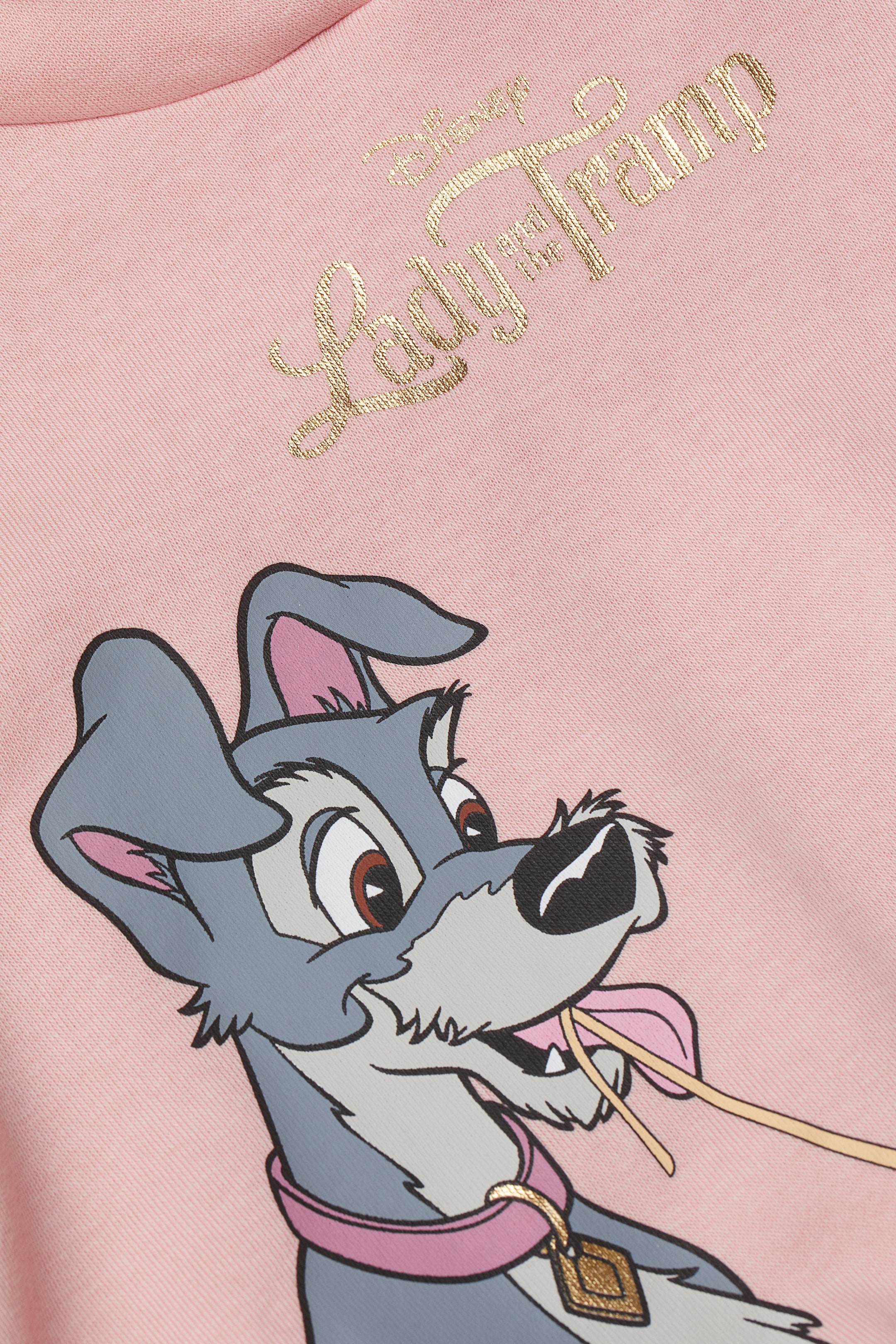 View larger image: Printed hoodie - Light pink/Lady and the Tramp - Kids | H&M 2