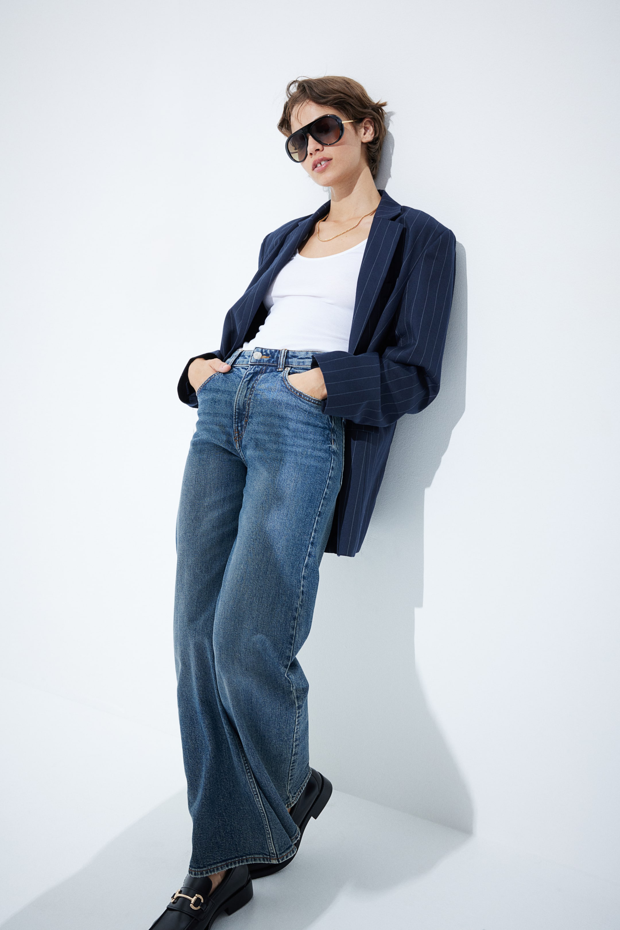 Wide High Jeans - Denim blue - Ladies | H&M GB 2