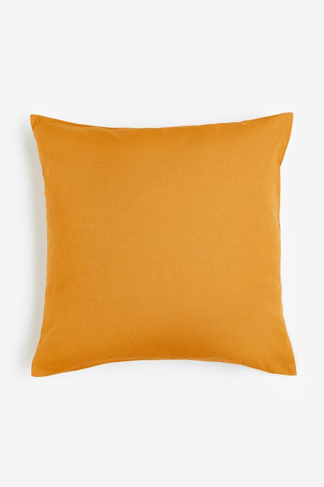 Cotton canvas cushion cover - Mustard yellow/Cream/Dark grey/Beige/dc/dc/dc/dc/dc/dc/dc - 1