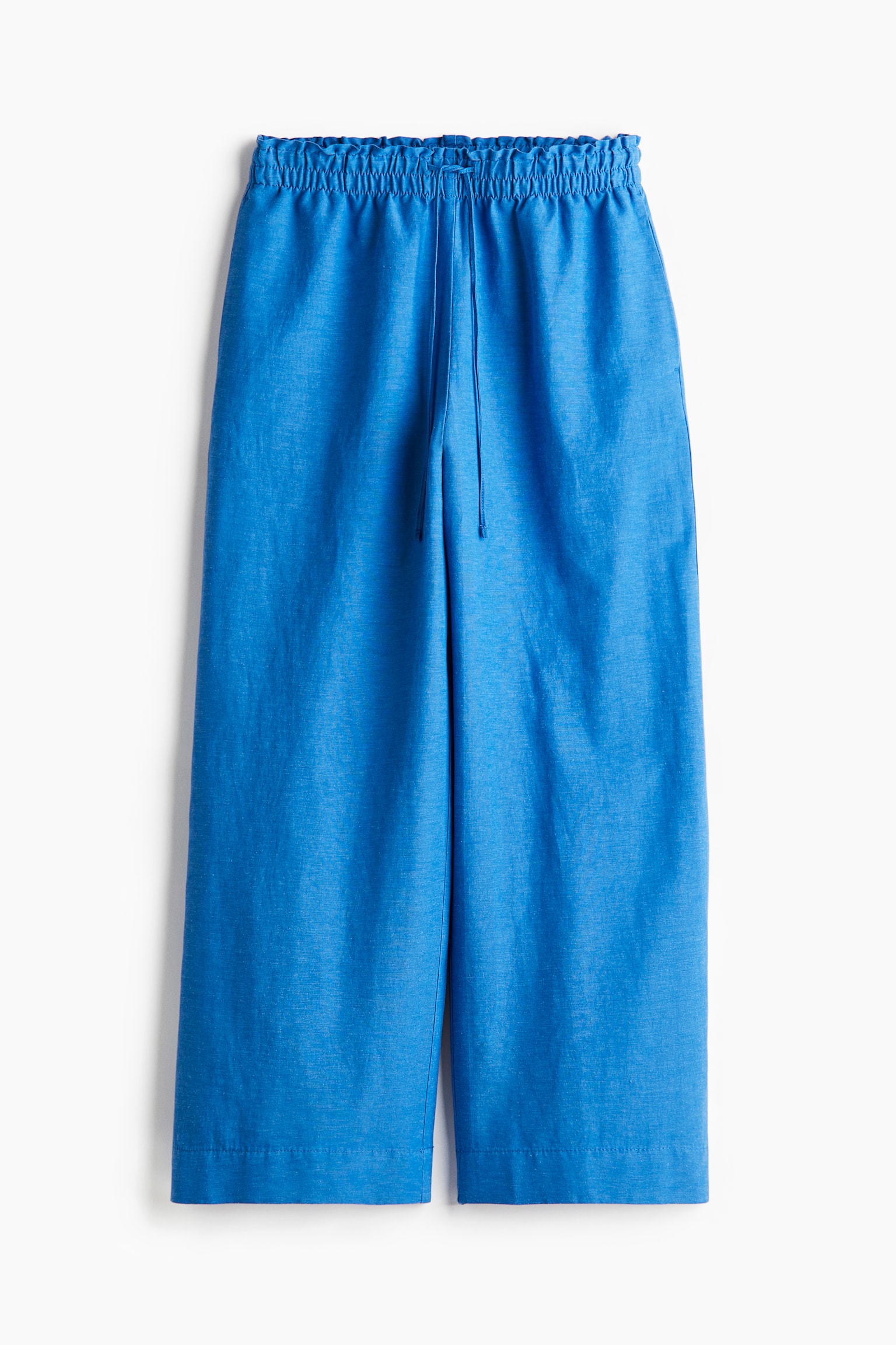 Linen Blend Pants - Blue/Navy blue/Black/White/Brown/Light beige - 2