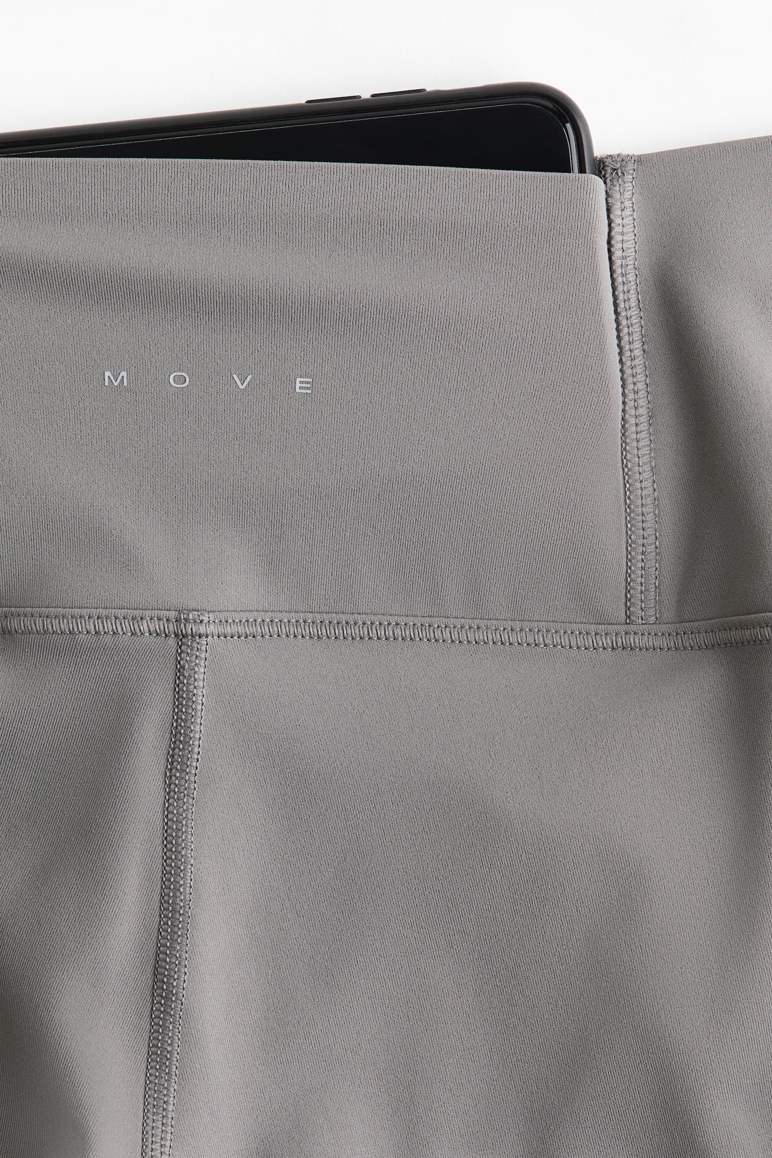 Running cycling shorts with ShapeMove™ - אפור/שחור - 4