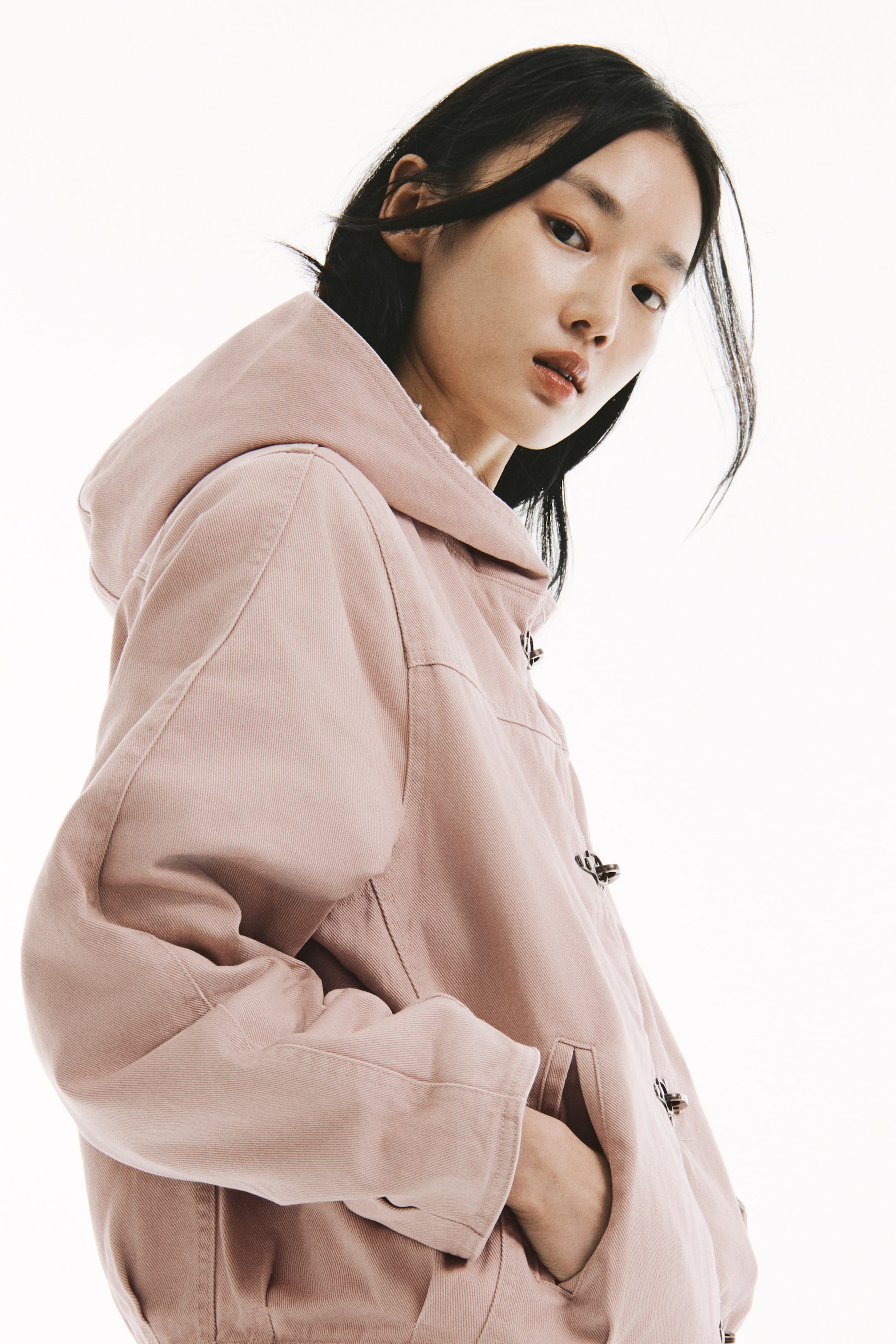 拡大画像を表示: パッデッド ツイルジャケット - パウダーピンク - レディース | H&M JP 2