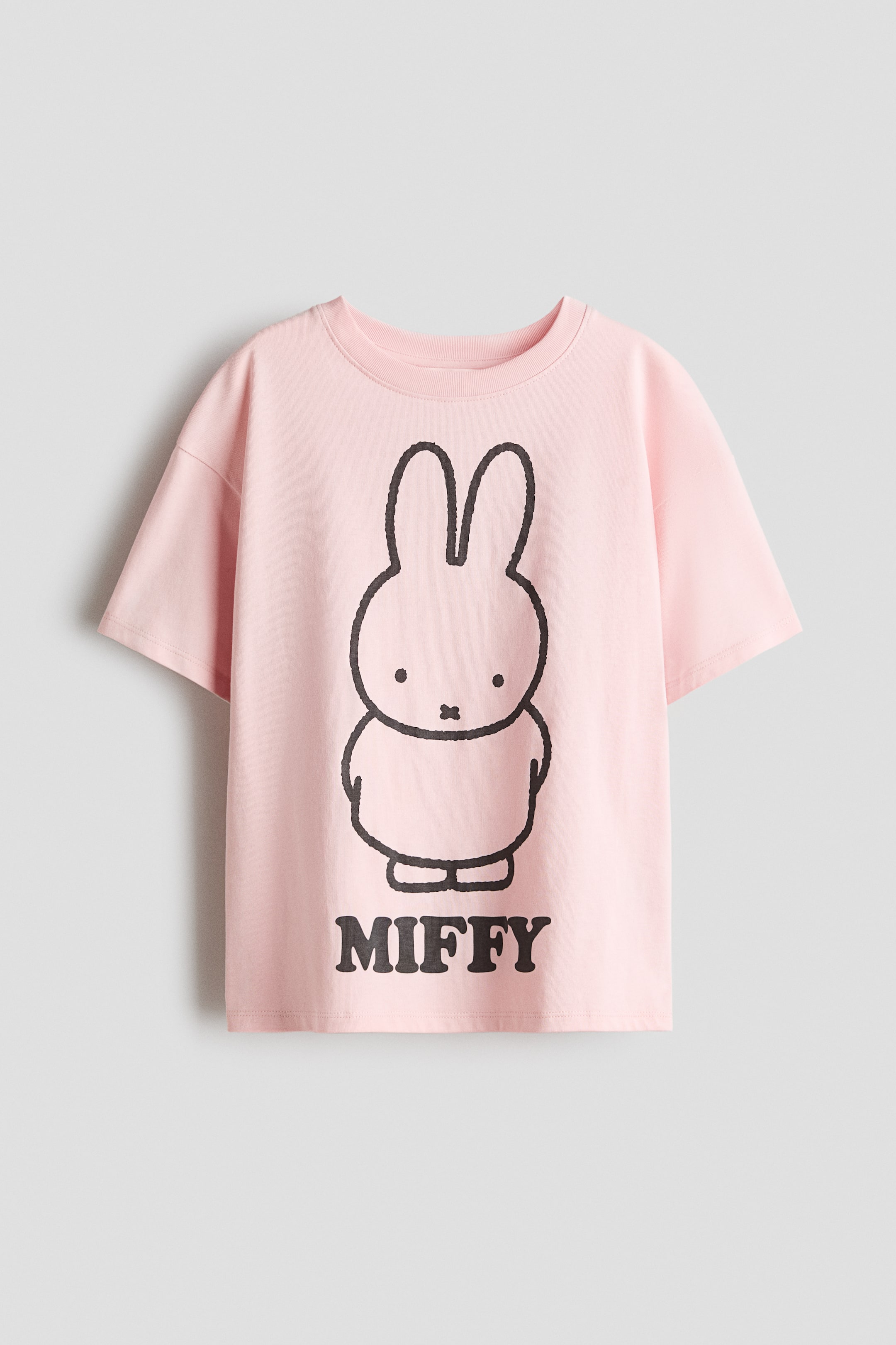 Ampliar la imagen: Playera de algodón con diseño - Rosa claro/Miffy - Kids | H&M MX 1