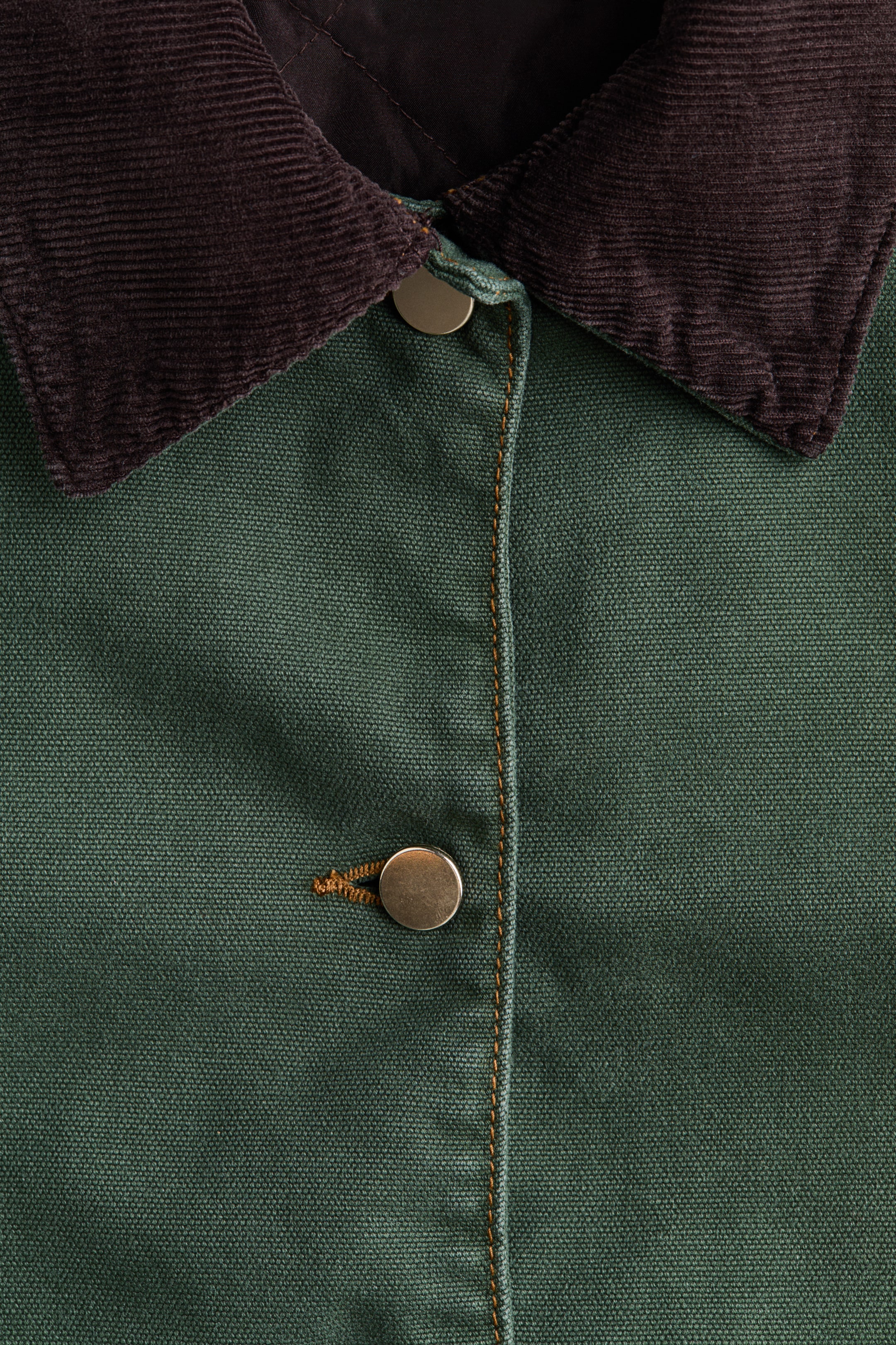 Veste D'Hiver Chaude Unisexe Col Velours Côtelé - Homme Et Femme, Vêtement Extérieur Décontracté Et Confortable