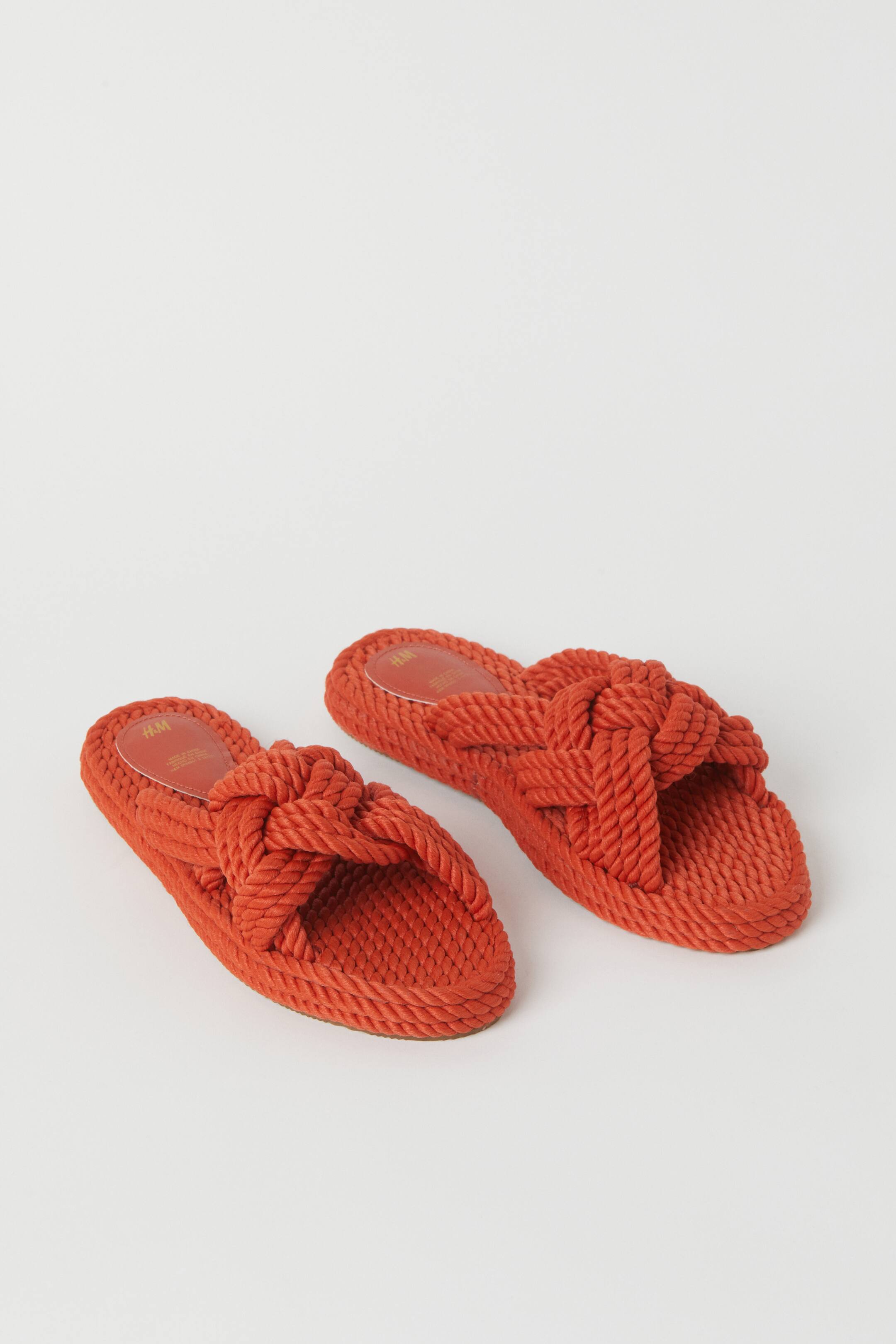 Slipper - Ohne Absatz - Dunkelorange - Ladies | H&M DE
