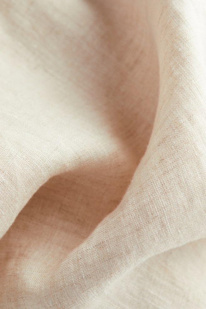 Oversized skjorte i hør - Lys beige/Hvid/Sort/Cerise/dc/dc - 3