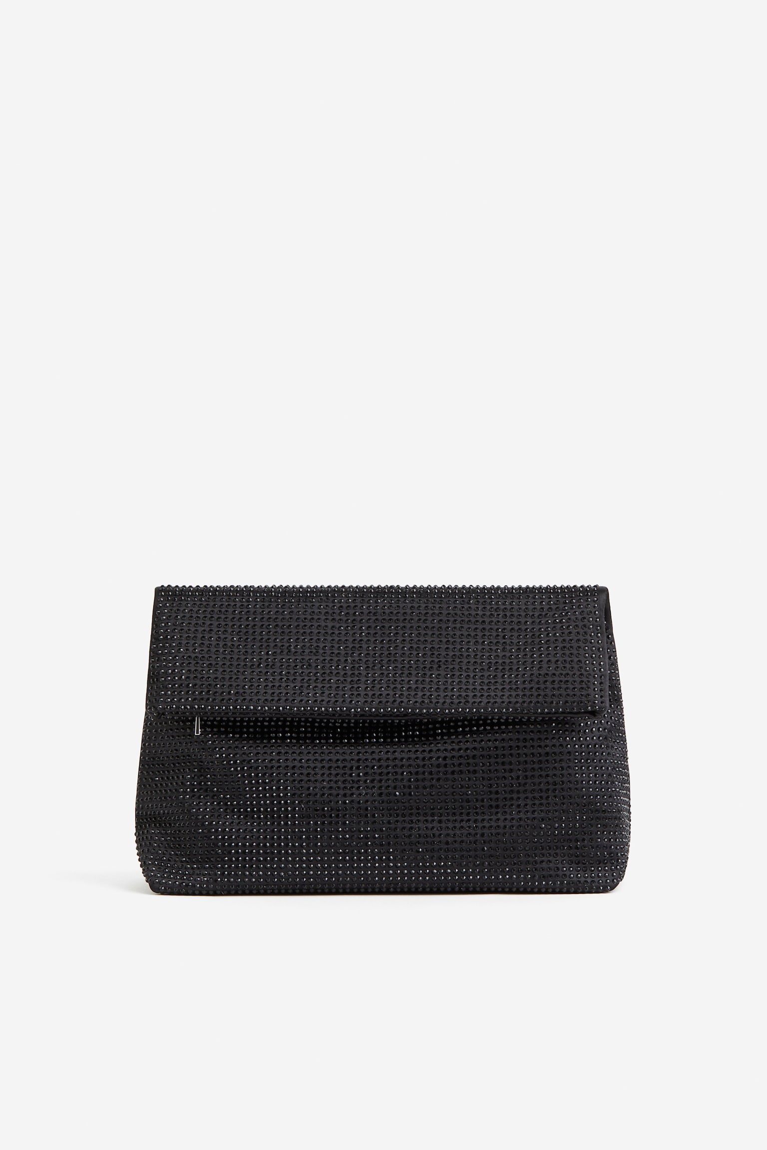 Rhinestone Studded Clutch - Black - 4