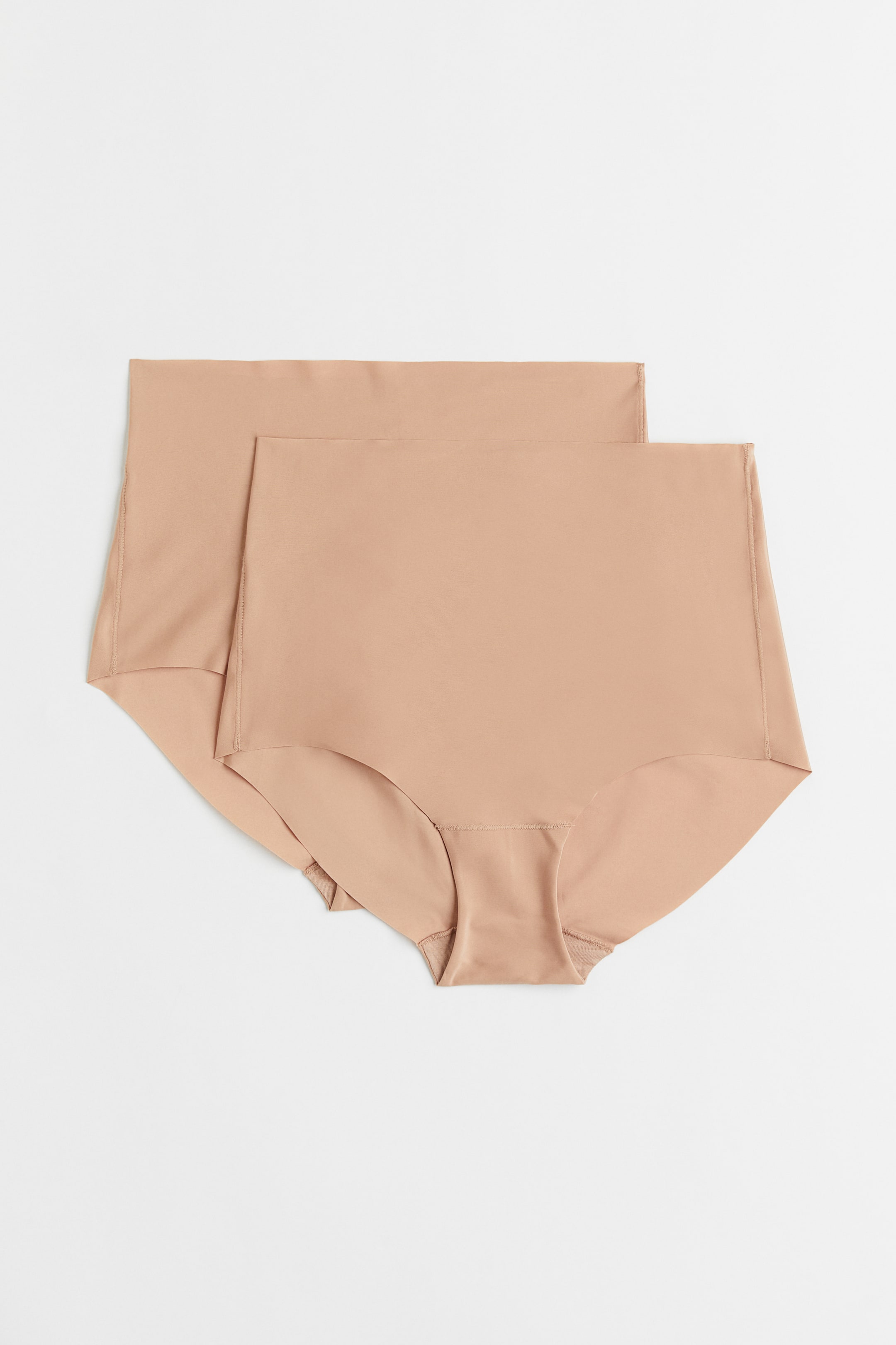 Xem ảnh lớn hơn: Bộ 2 quần lót gen nhẹ không lộ - Màu be - Ladies | H&M VN 1