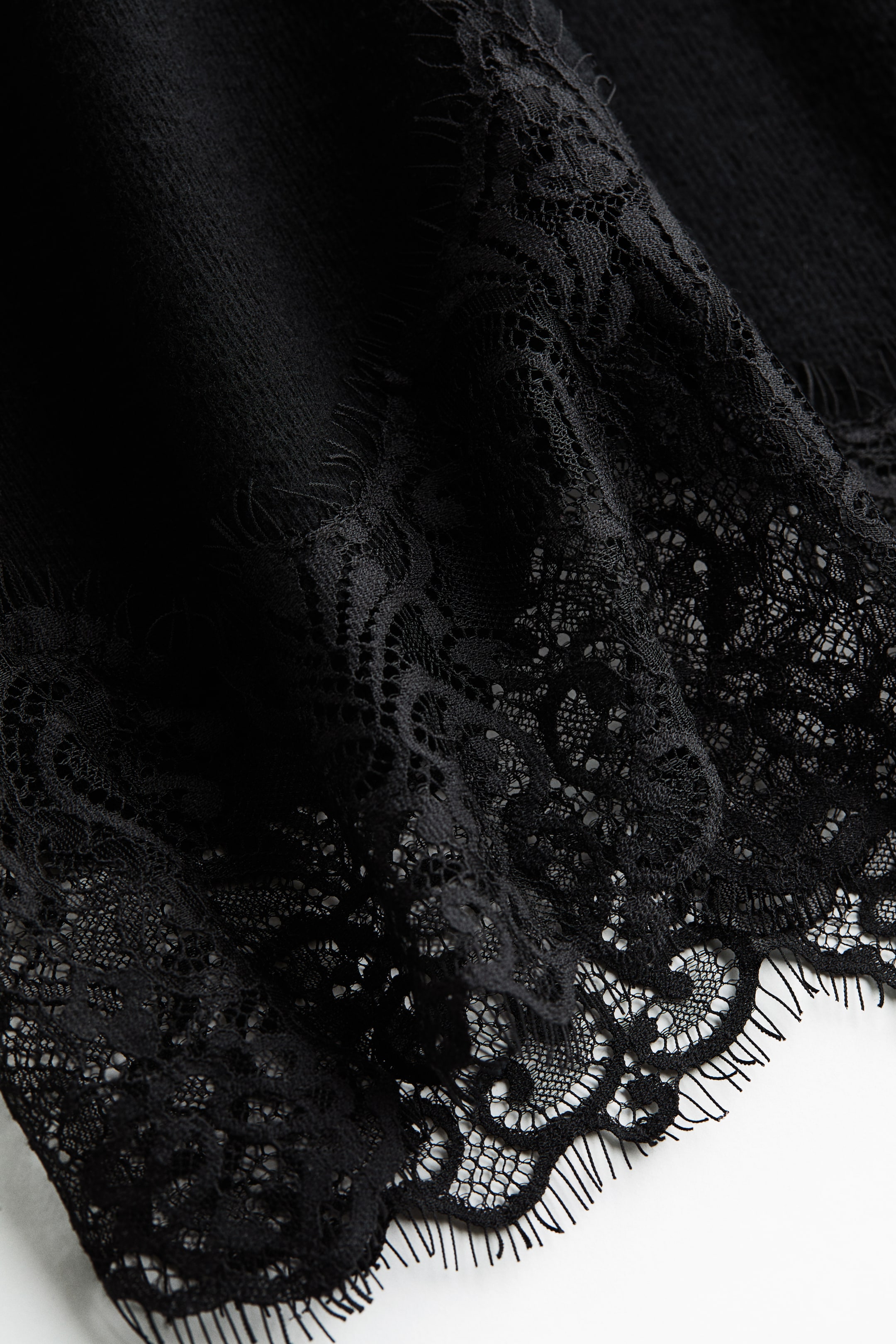Lace-Trimmed Pull-On Pants