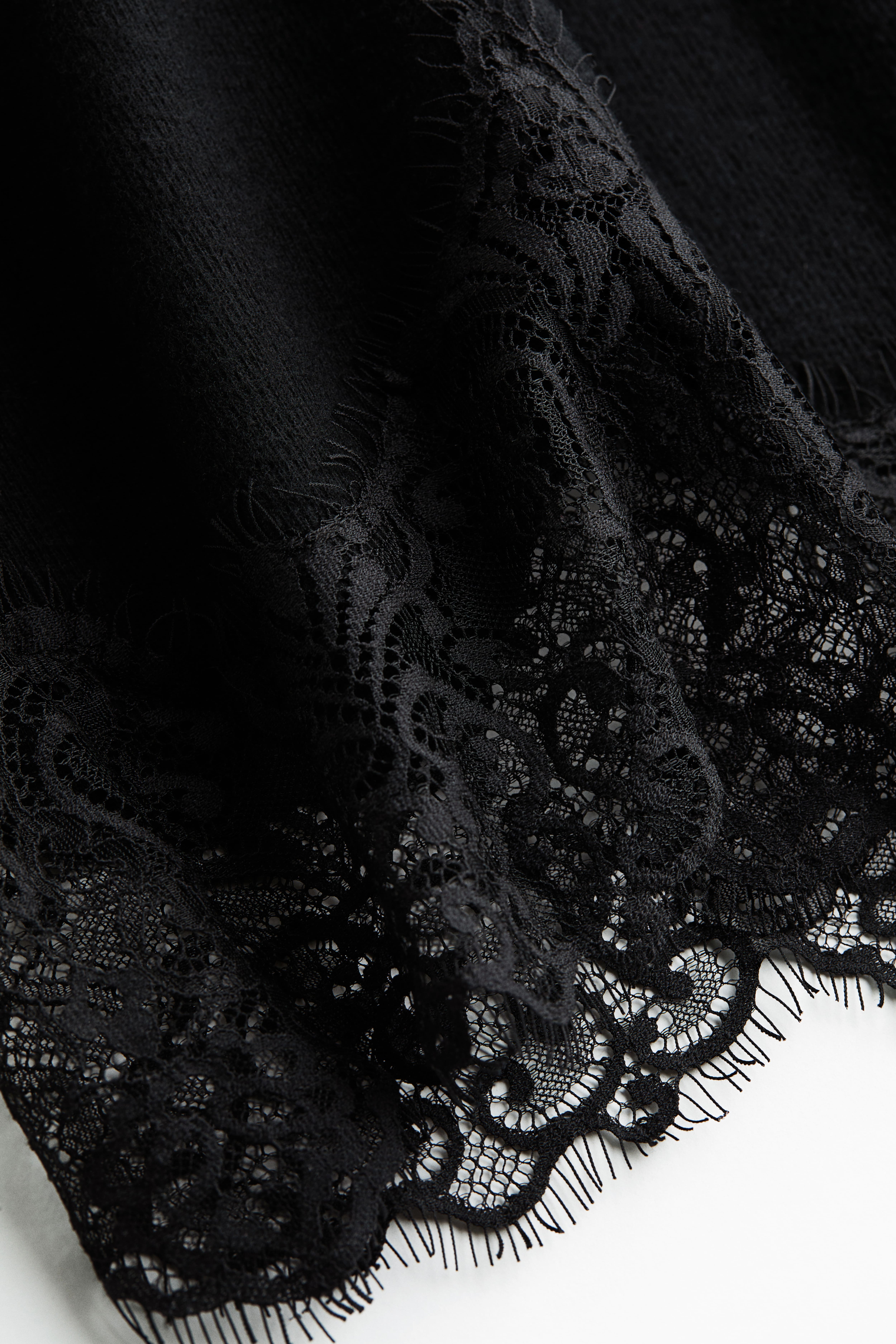 Lace-Trimmed Pull-On Pants