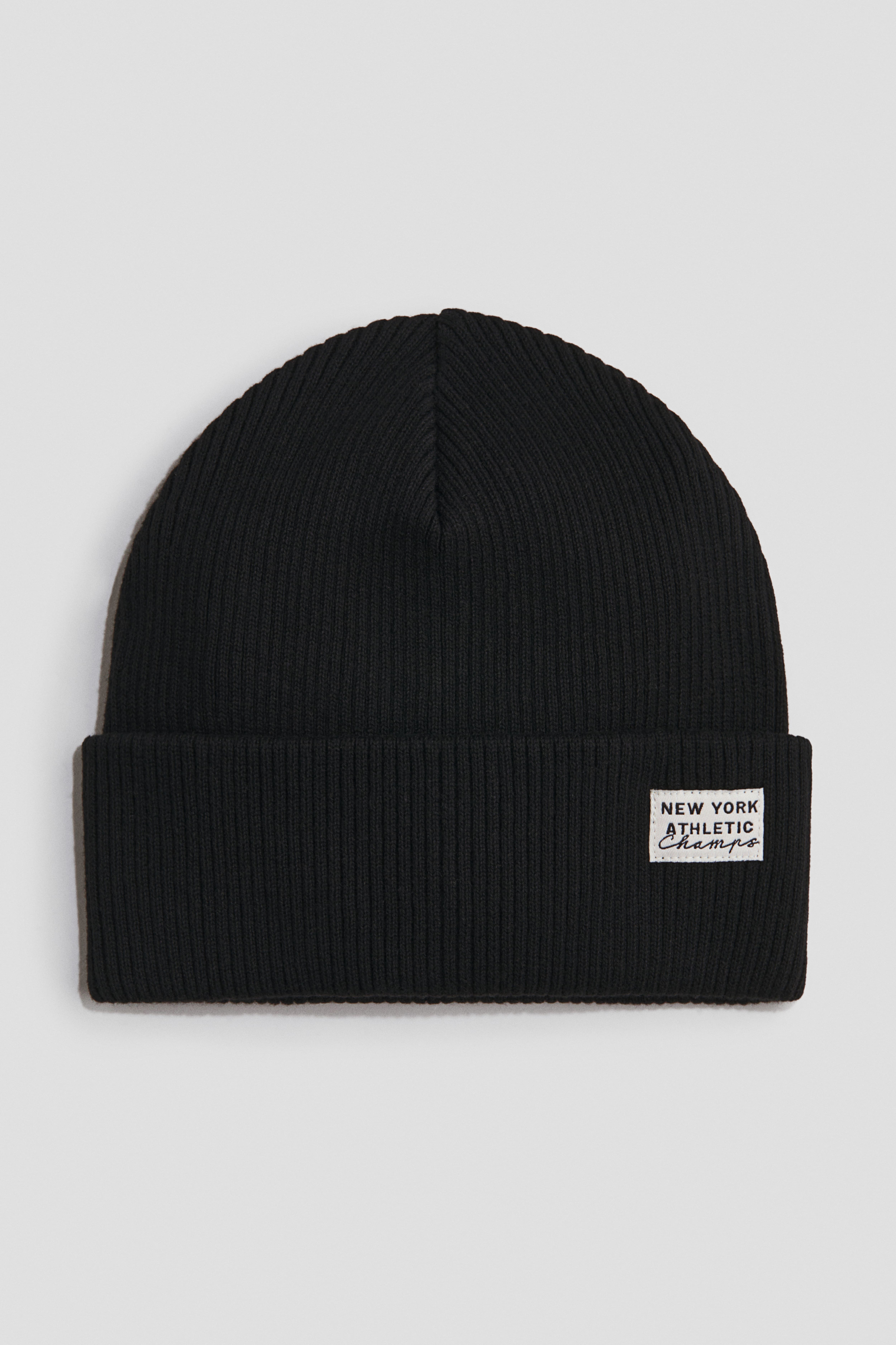 Rib-Knit Cotton Beanie