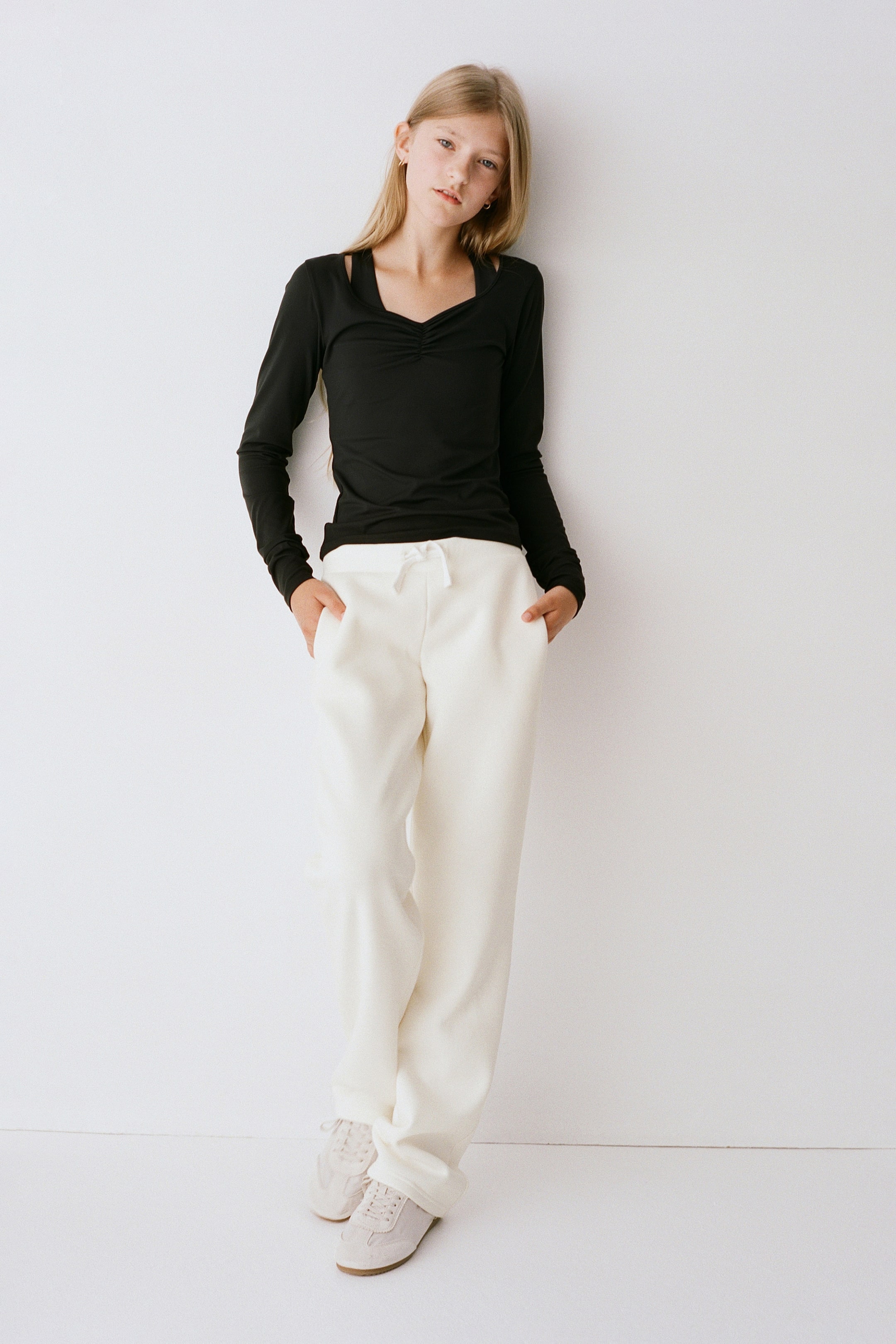 Pantalon de jogging ample à jambes larges
