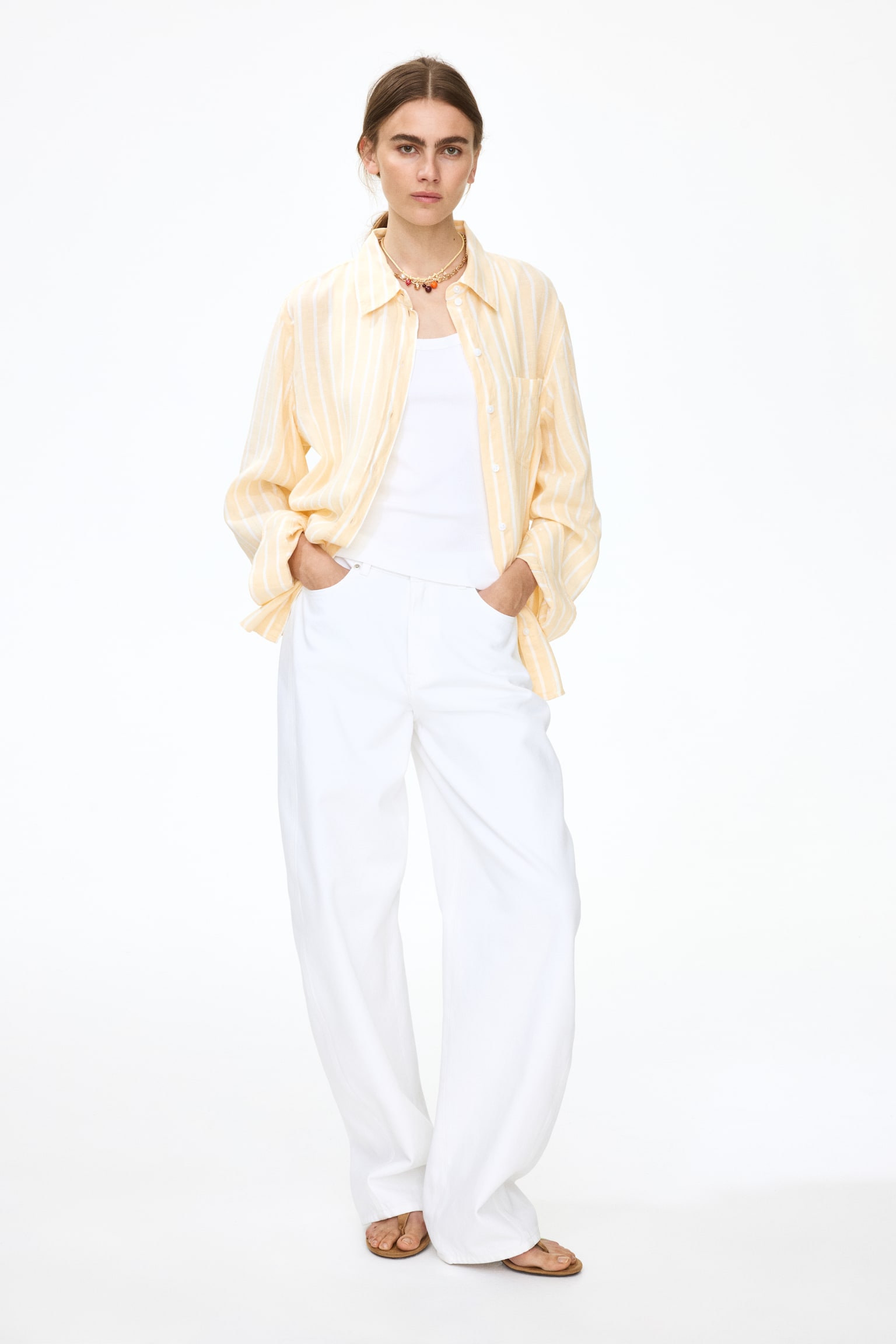 Linen-blend shirt - 3