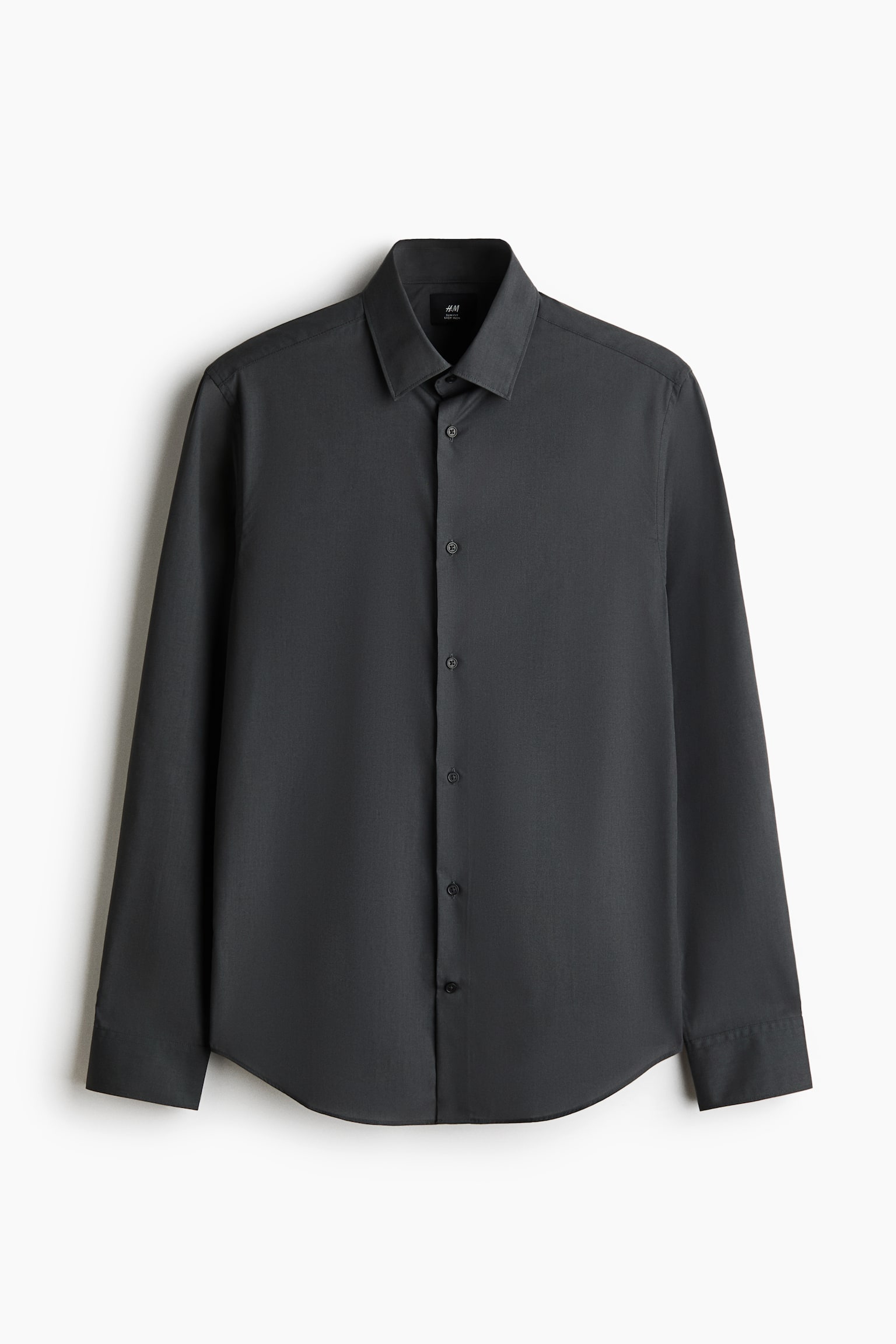 Slim Fit Easy-iron shirt - Dark grey/Blue/Striped/Light pink/Striped/Dark brown/White/Black/Light blue/Striped/Light blue/Navy blue