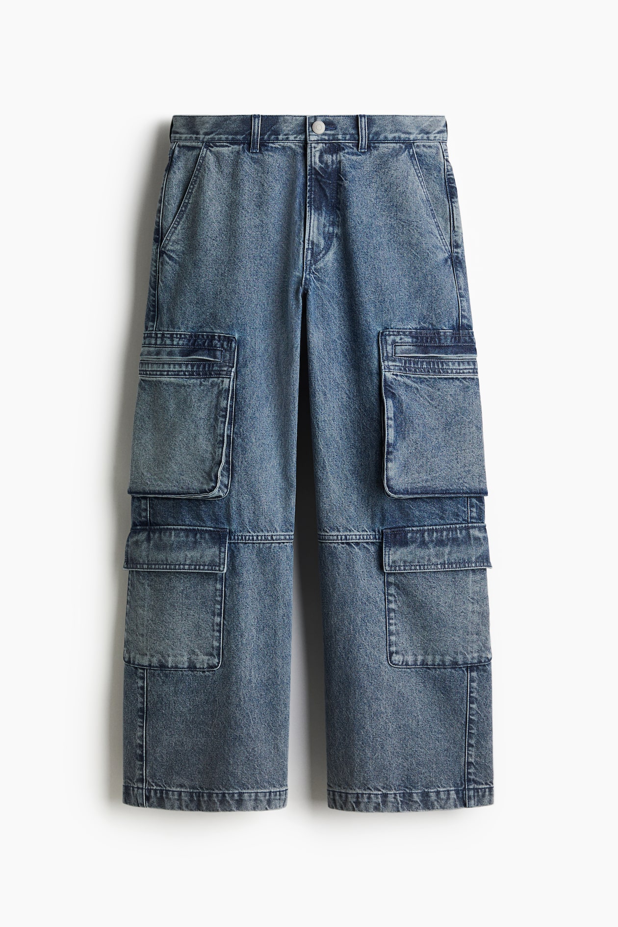ルーズカーゴデニム - デニムブルー - Men | H&M JP