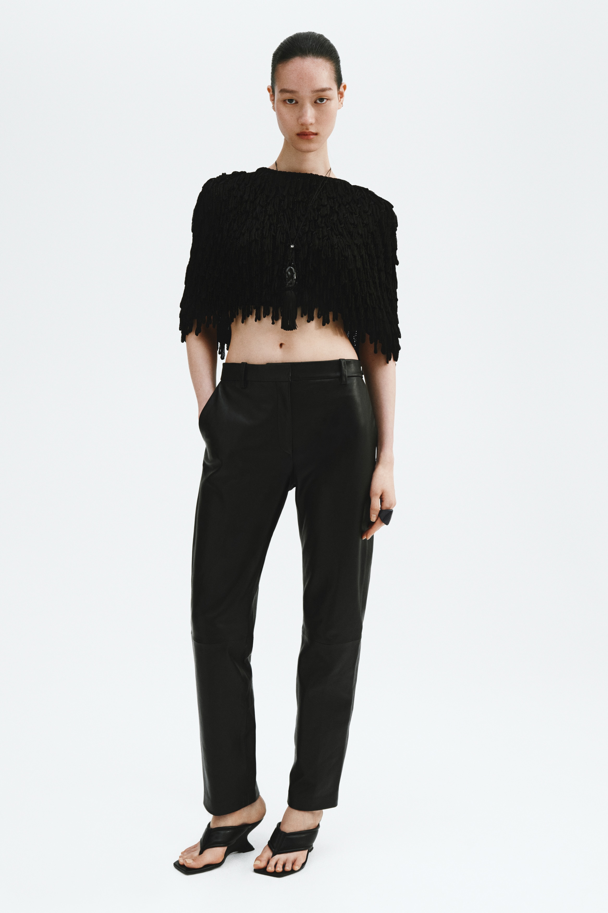 Rib-Knit Cape with Fringe from H&M - $74.99