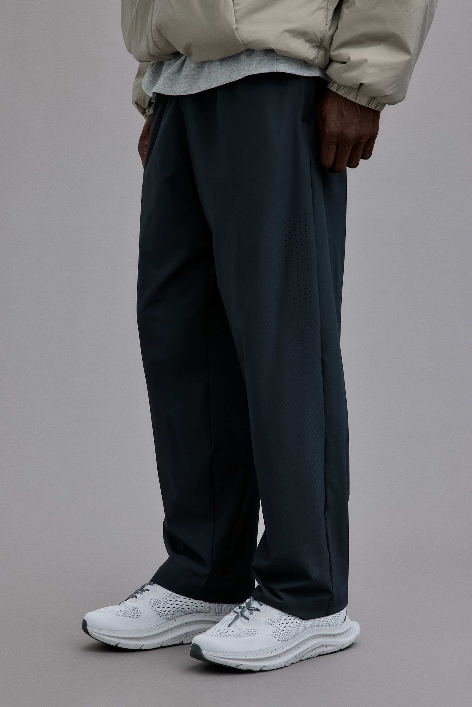 Regular Fit Track pants with DryMove™ - Dark grey/Black - 6