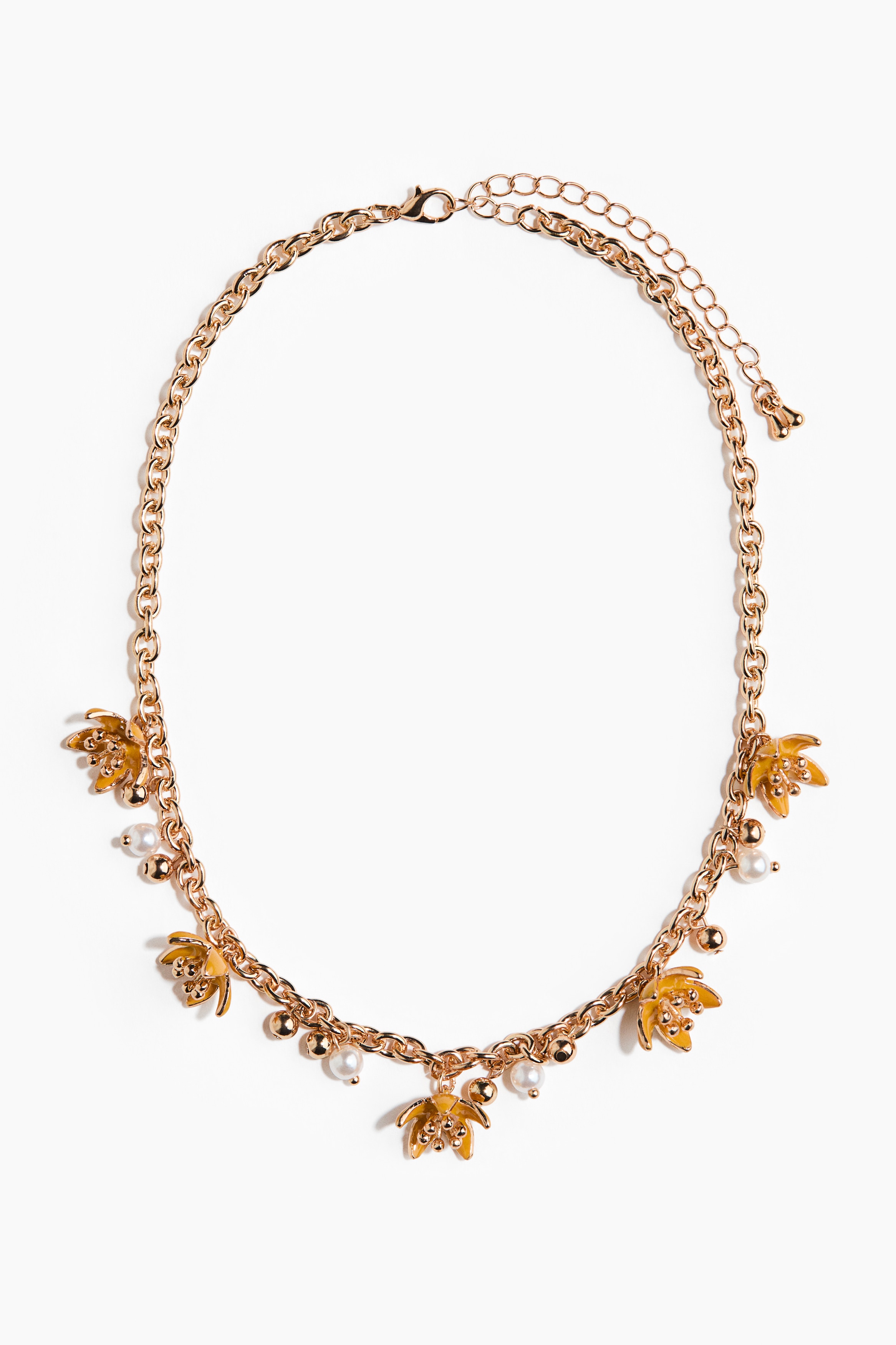 墜飾項鍊 - 金色/黃色