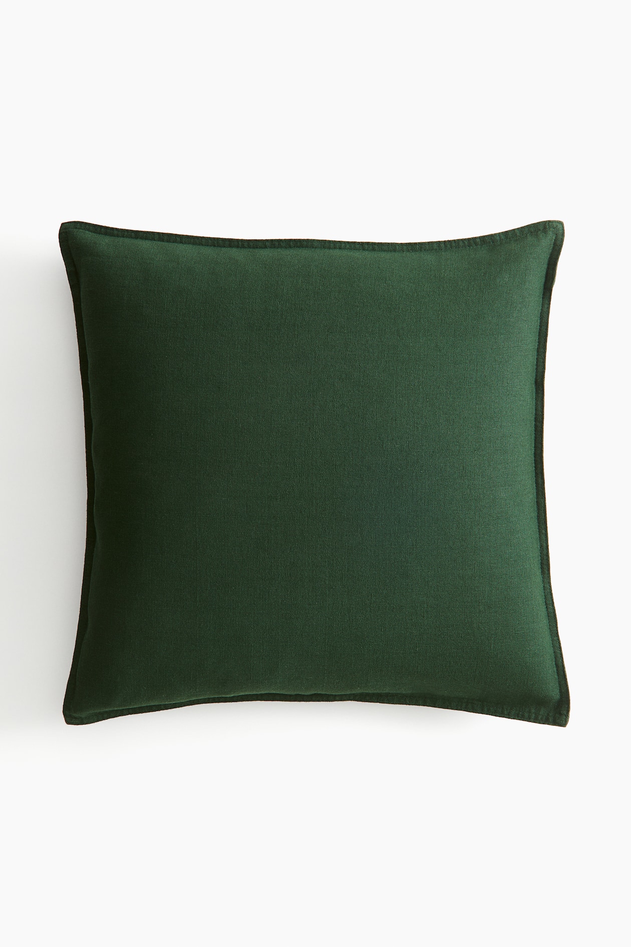 Κάλυμμα μαξιλαριού από σύμμεικτο λινάρι - Σκούρο πράσινο - Home All | H&M GR