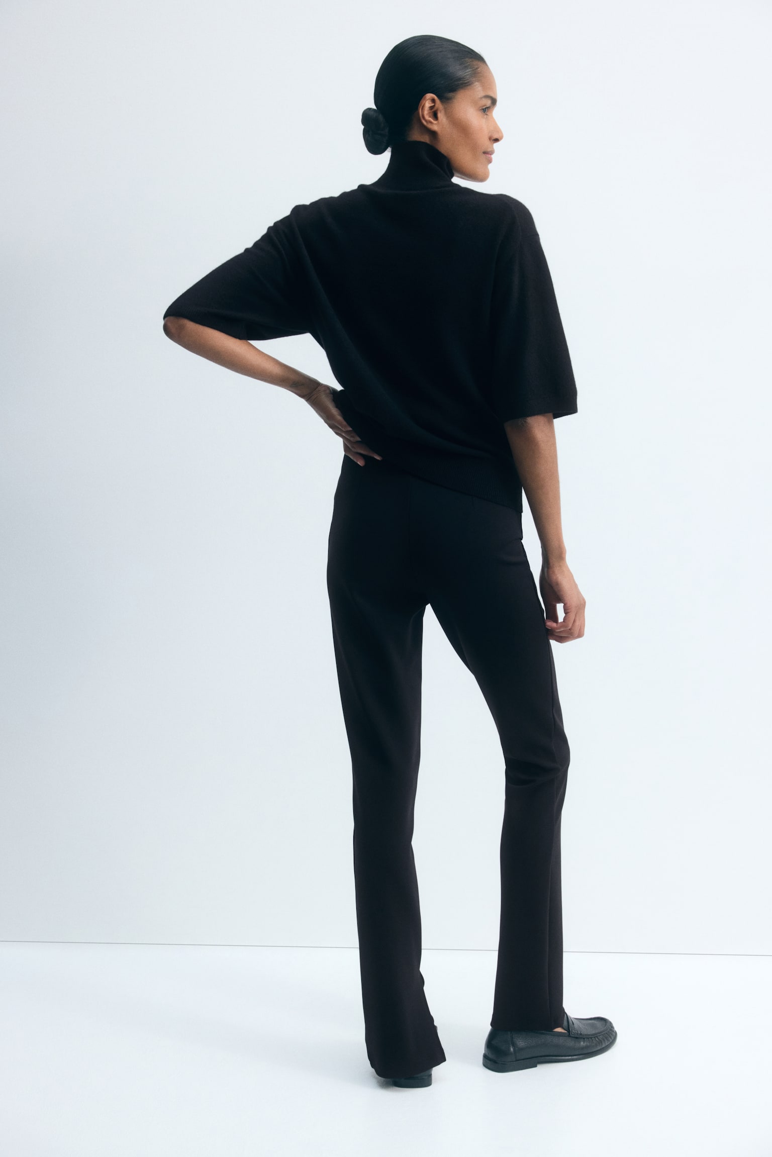 Женские брюки H&M Mama Ponte, цвет: Чёрный — фото 6