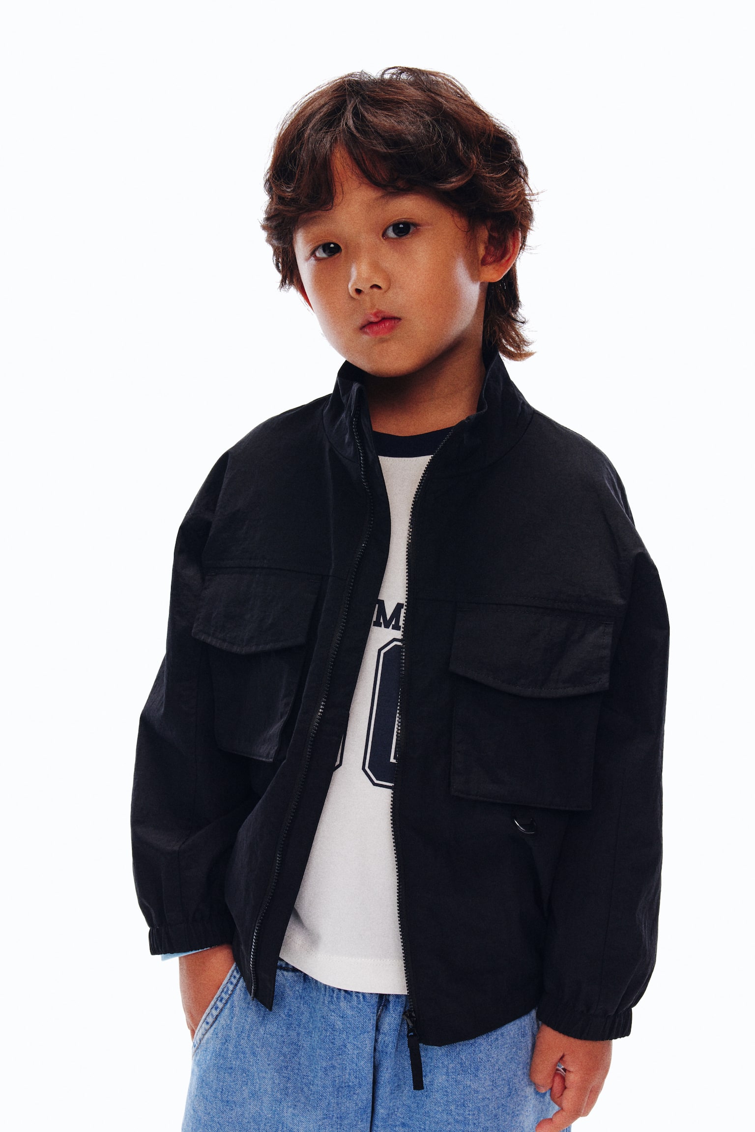 Áo gió chống thấm nước - Màu đen - 5