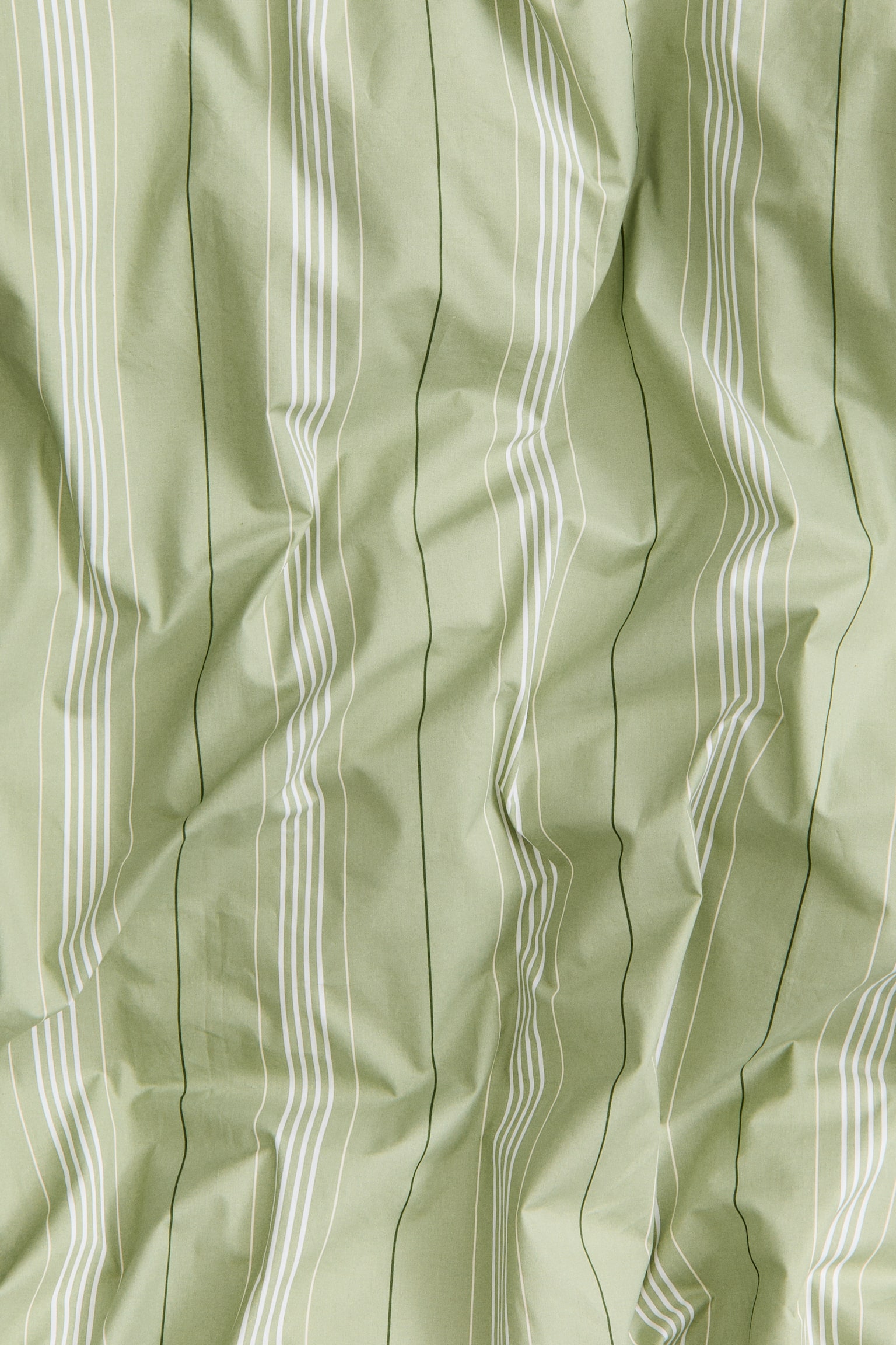 Conjunto de capa de edredão para casal em percal - Verde/Riscas/Azul claro/Riscas - 3