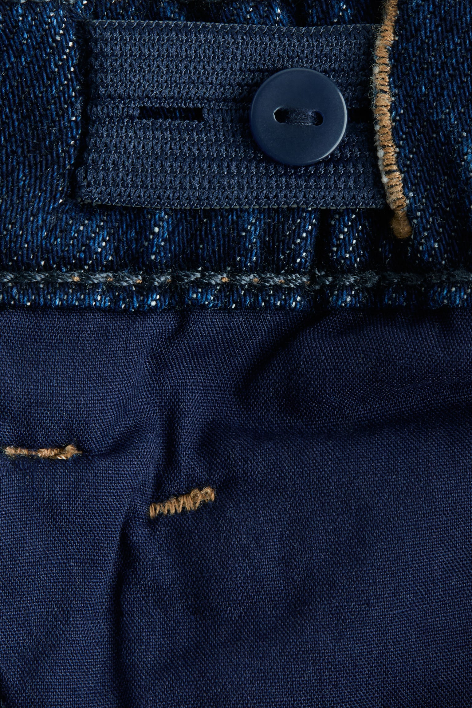Детские джинсы H&M Tapered Cotton-blend, цвет: Тёмный джинсовый синий — фото 6